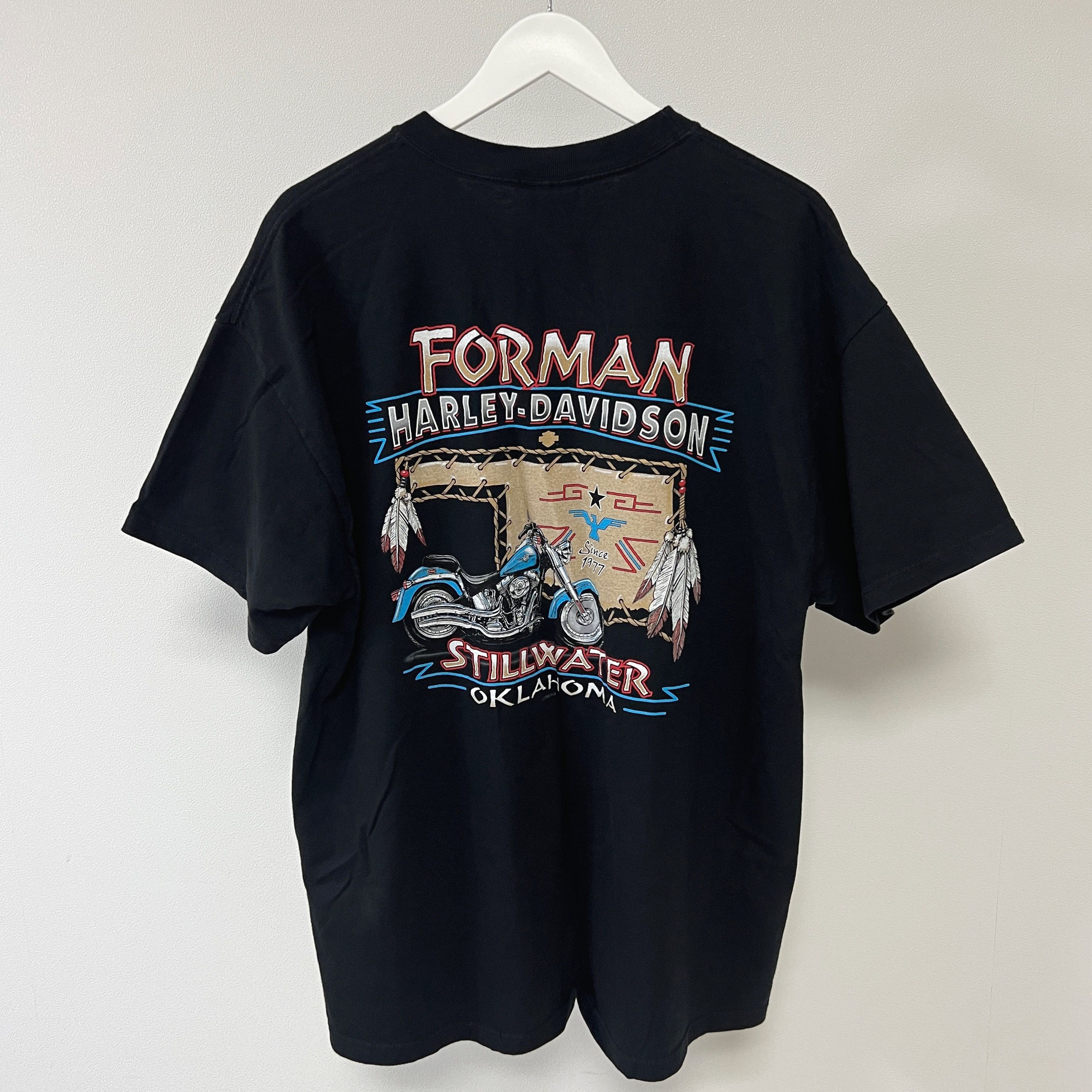 Harley Davidson Harley Davidson 2005 Blue Flame Hawk T-shirt Size US XL / EU 56 / 4 - 2 Thumbnail