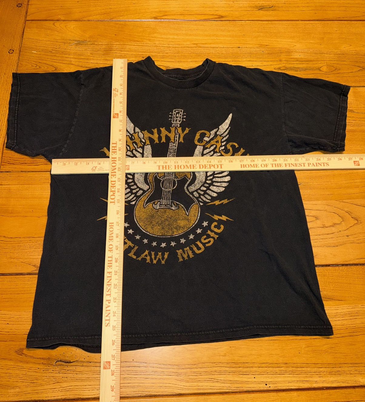 Zion Rootswear Johnny Cash Outlaw Music Country Black Concert T Zion Sz XL Size US XL / EU 56 / 4 - 7 Thumbnail