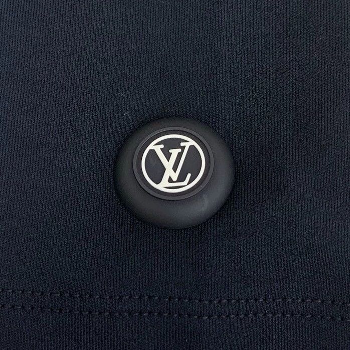 Louis Vuitton Louis Vuitton Black logo monogrammed cotton crewneck dress Size S / US 4 / IT 40 - 5 Thumbnail