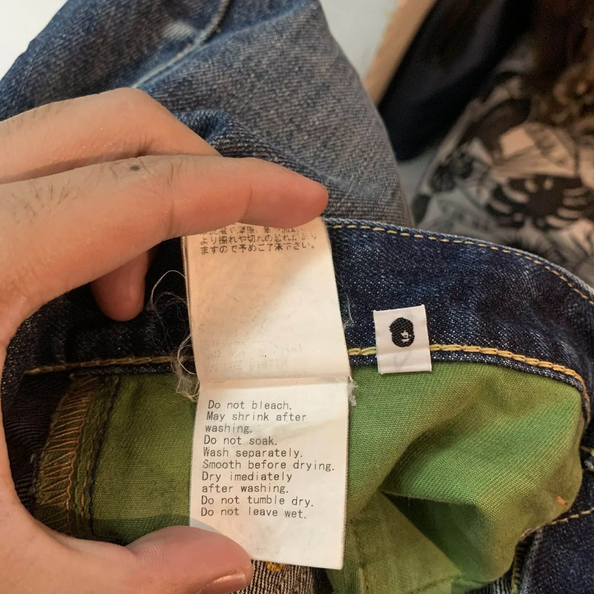 Bape A Bathing Ape (BAPE) "Busy Works" embroidered denim shorts Size US 32 / EU 48 - 6 Thumbnail