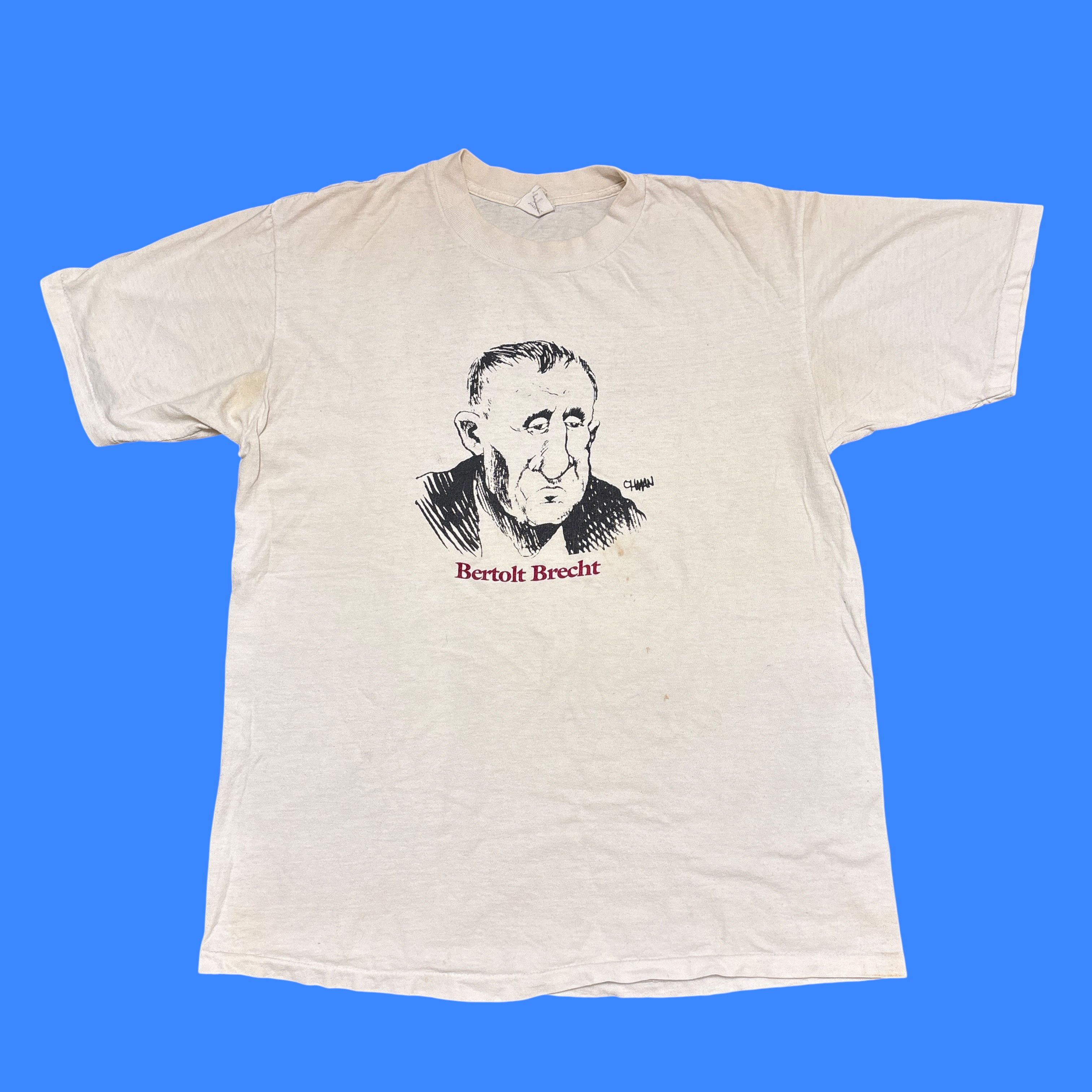 Vintage Vintage 80s T Shirt Single Stitch Bertolt Brecht Art Theatre Size US L / EU 52-54 / 3 - 1 Thumbnail