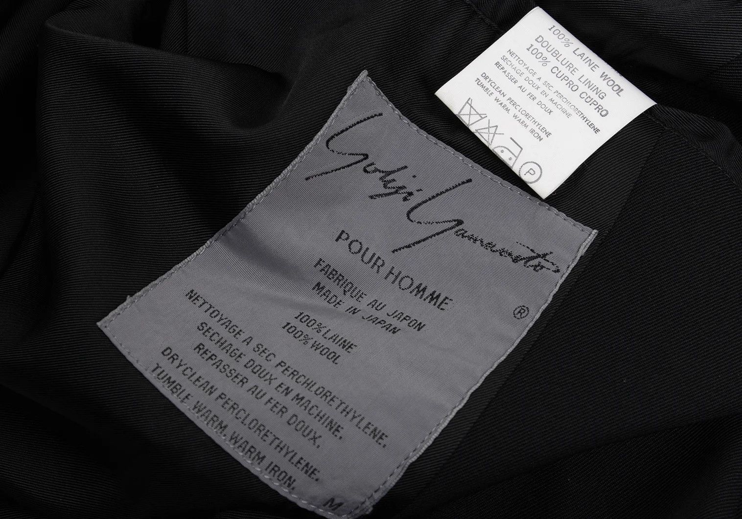 Yohji Yamamoto Yohji Yamamoto Wool Gabardine Jacket Black M Size US M / EU 48-50 / 2 - 16 Thumbnail