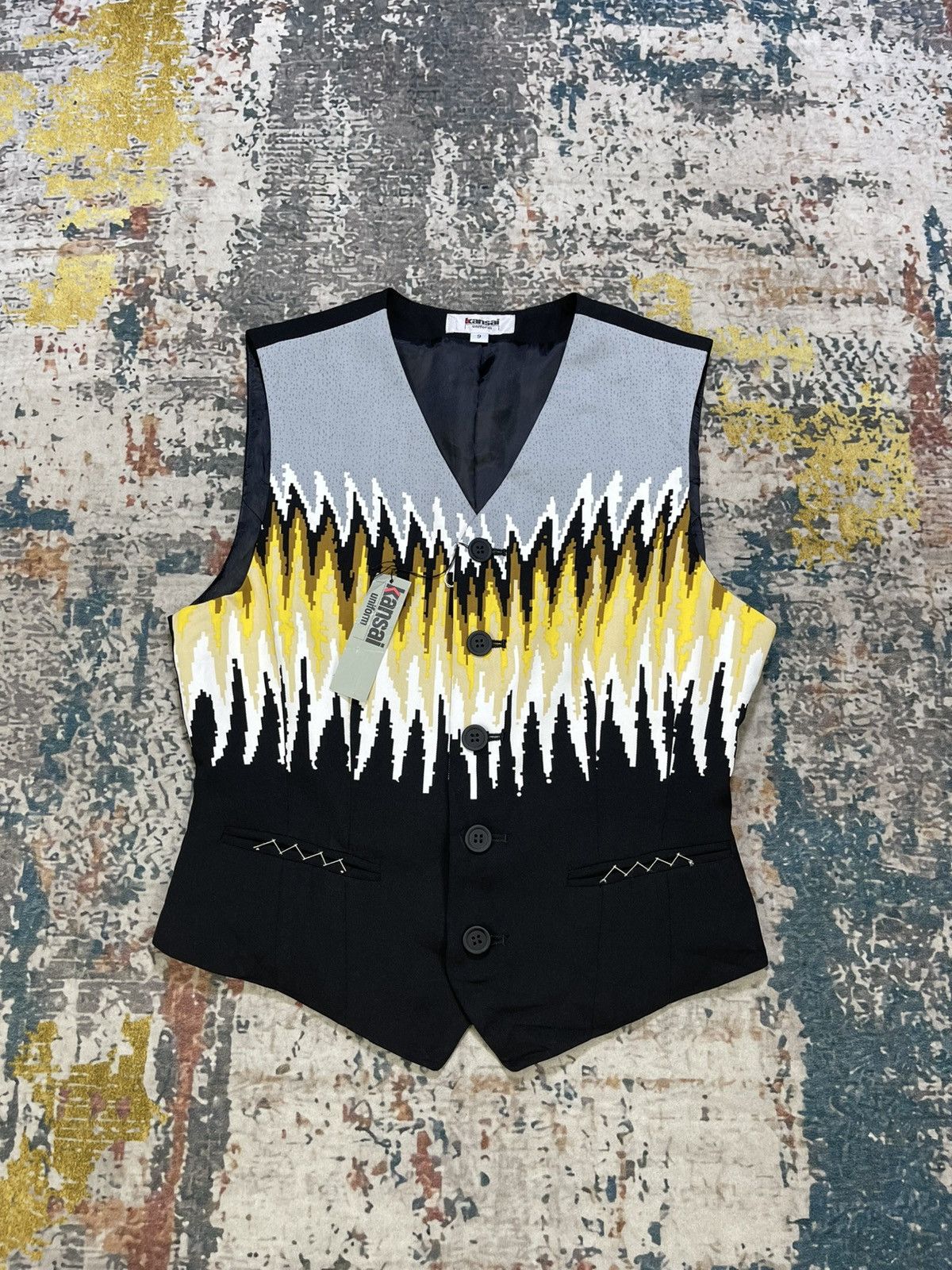 Kansai Yamamoto Kansai Yamamoto Traditional Art Suit Vest Size US XS / EU 42 / 0 - 1 Thumbnail