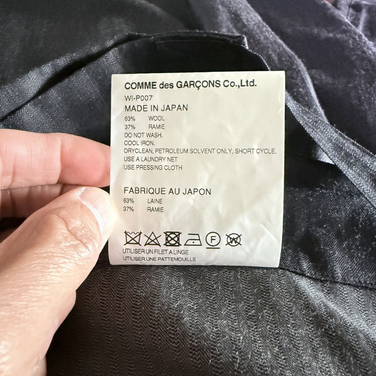 Junya Watanabe Cropped Wrap Wool-Ramie Pants Junya Watanabe Man CdG SS/22 Size US 30 / EU 46 - 9 Thumbnail