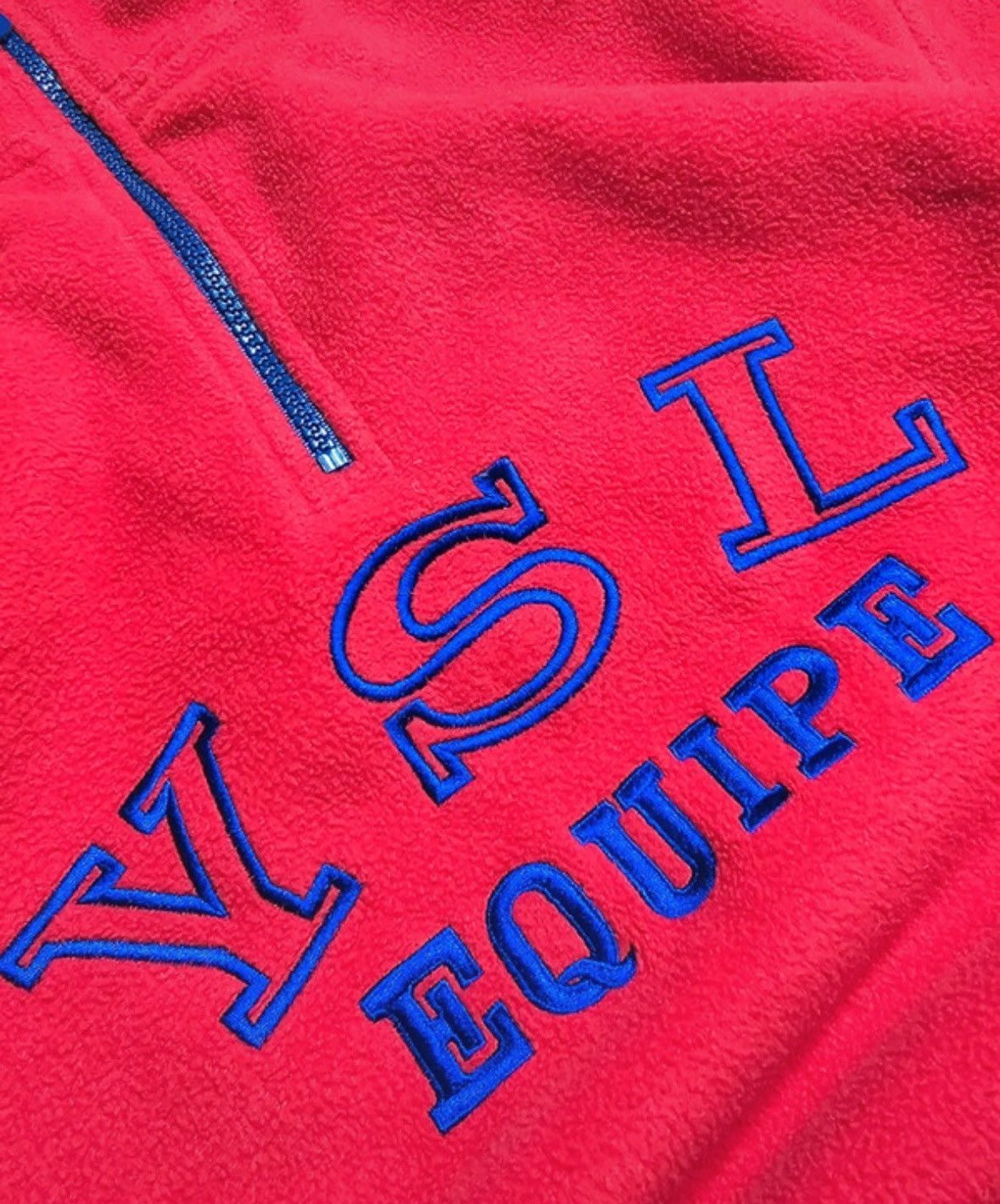 Yves Saint Laurent Vintage Yves Saint Laurent fleece equipe zip rare Size US M / EU 48-50 / 2 - 2 Thumbnail
