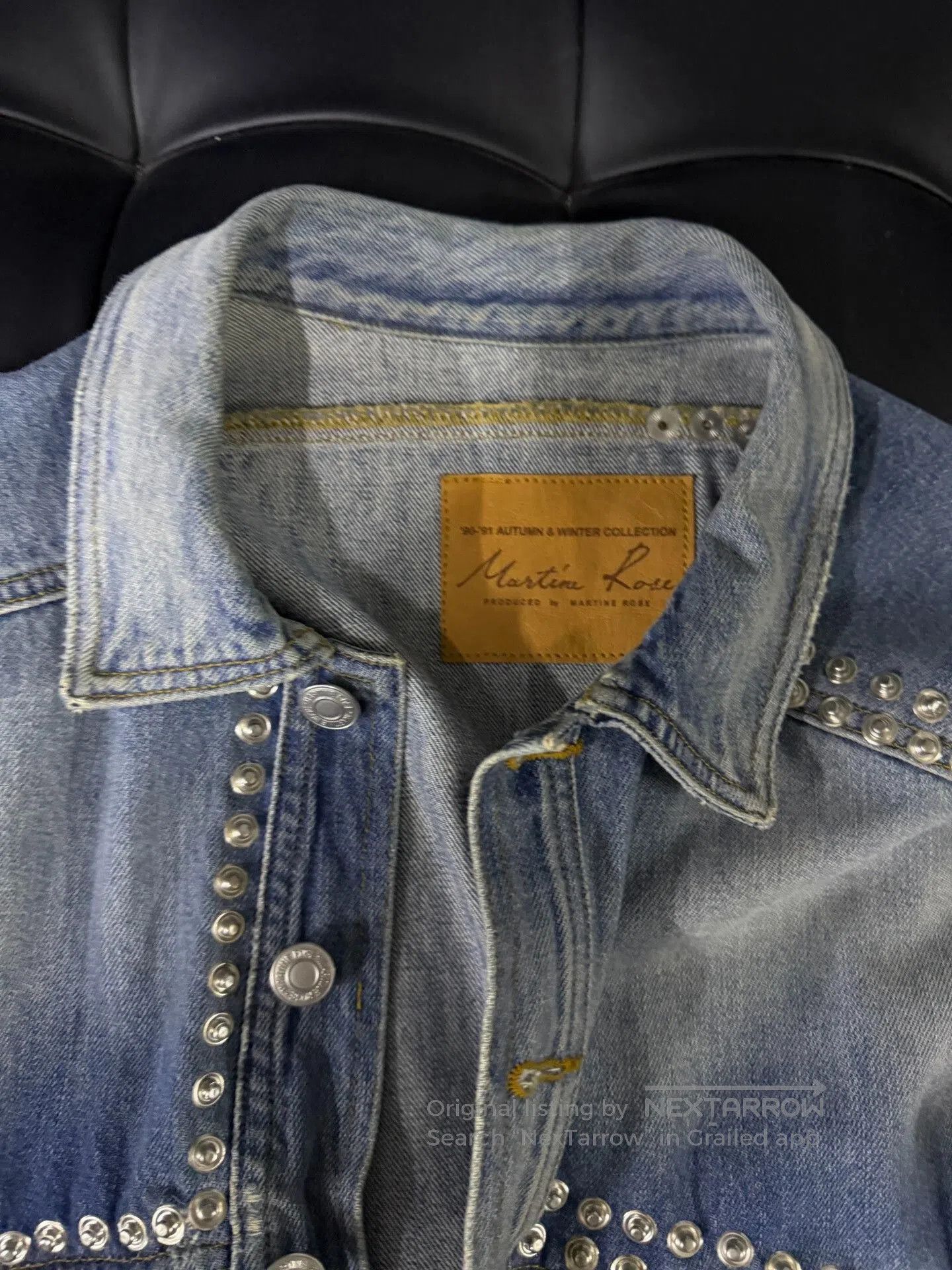 Martine Rose Martine Rose Studded Denim Jacket. Size US XS / EU 42 / 0 - 3 Thumbnail