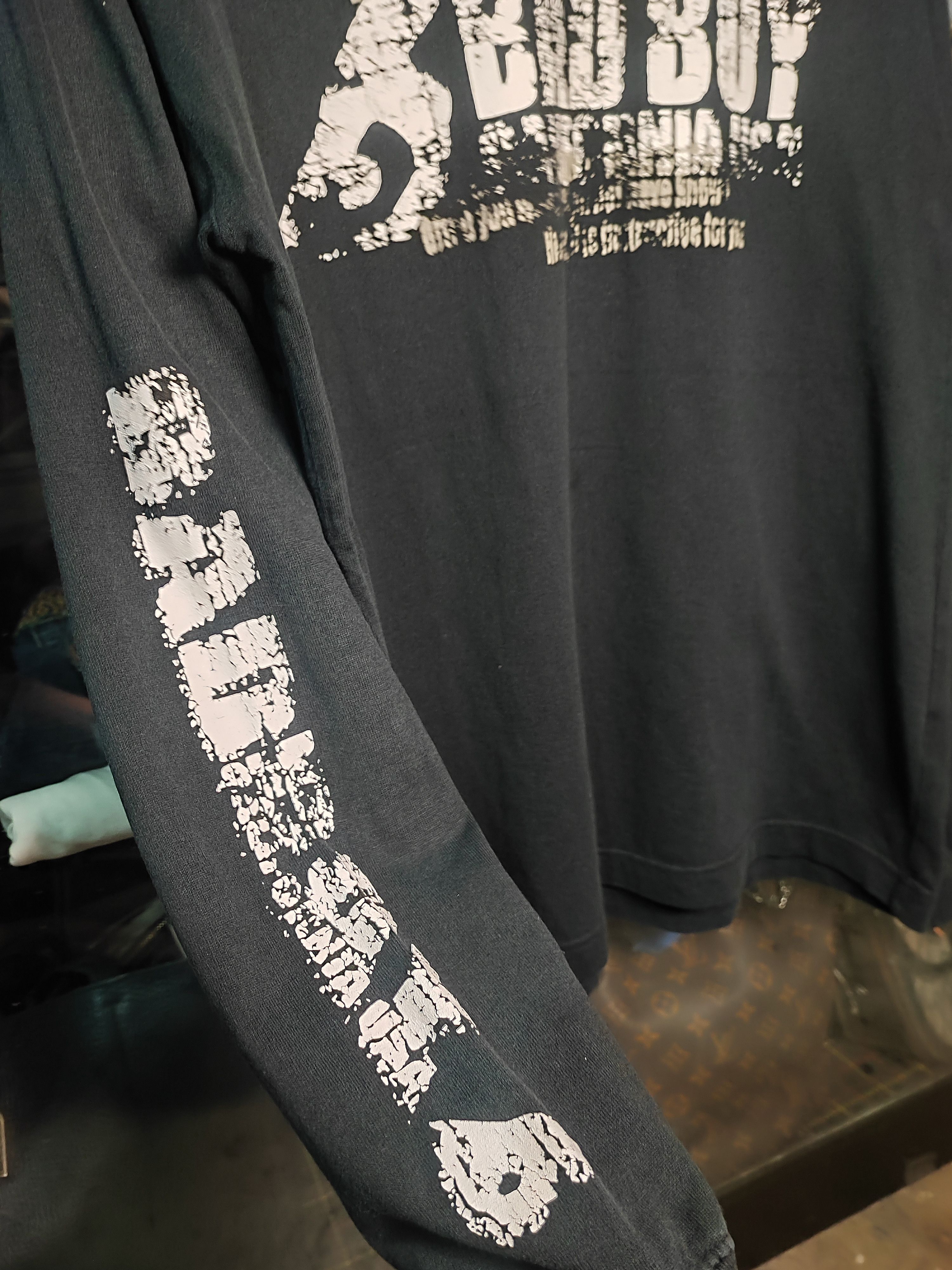 Number (N)ine Vintage 90s Bad Boy Tee Made in USA Puff Print Streetwear Size US M / EU 48-50 / 2 - 9 Thumbnail
