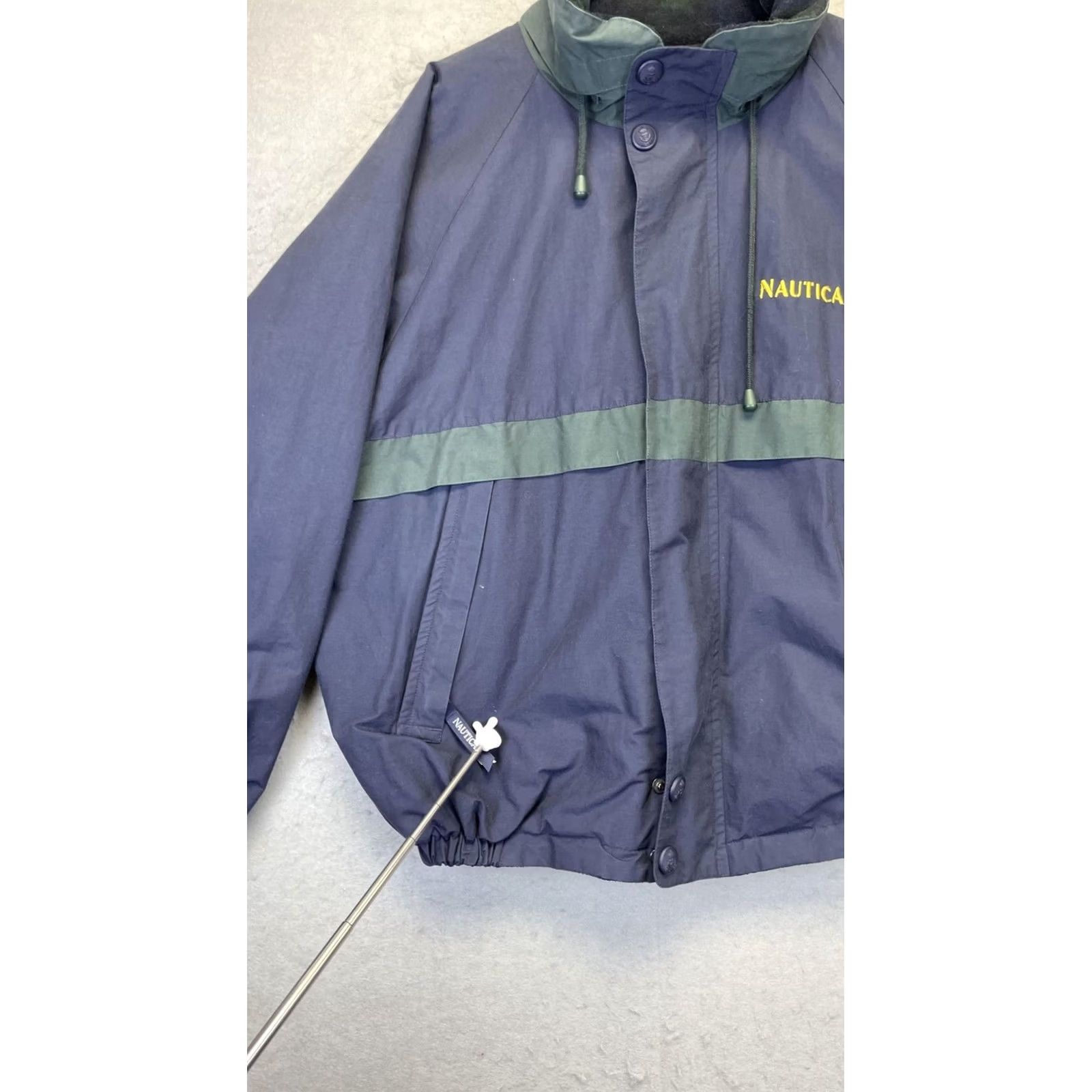 Nautica Nautica Jacket Mens XL Navy Green Fleece Sailing Windbreaker Zip Coat Size US XL / EU 56 / 4 - 5 Thumbnail