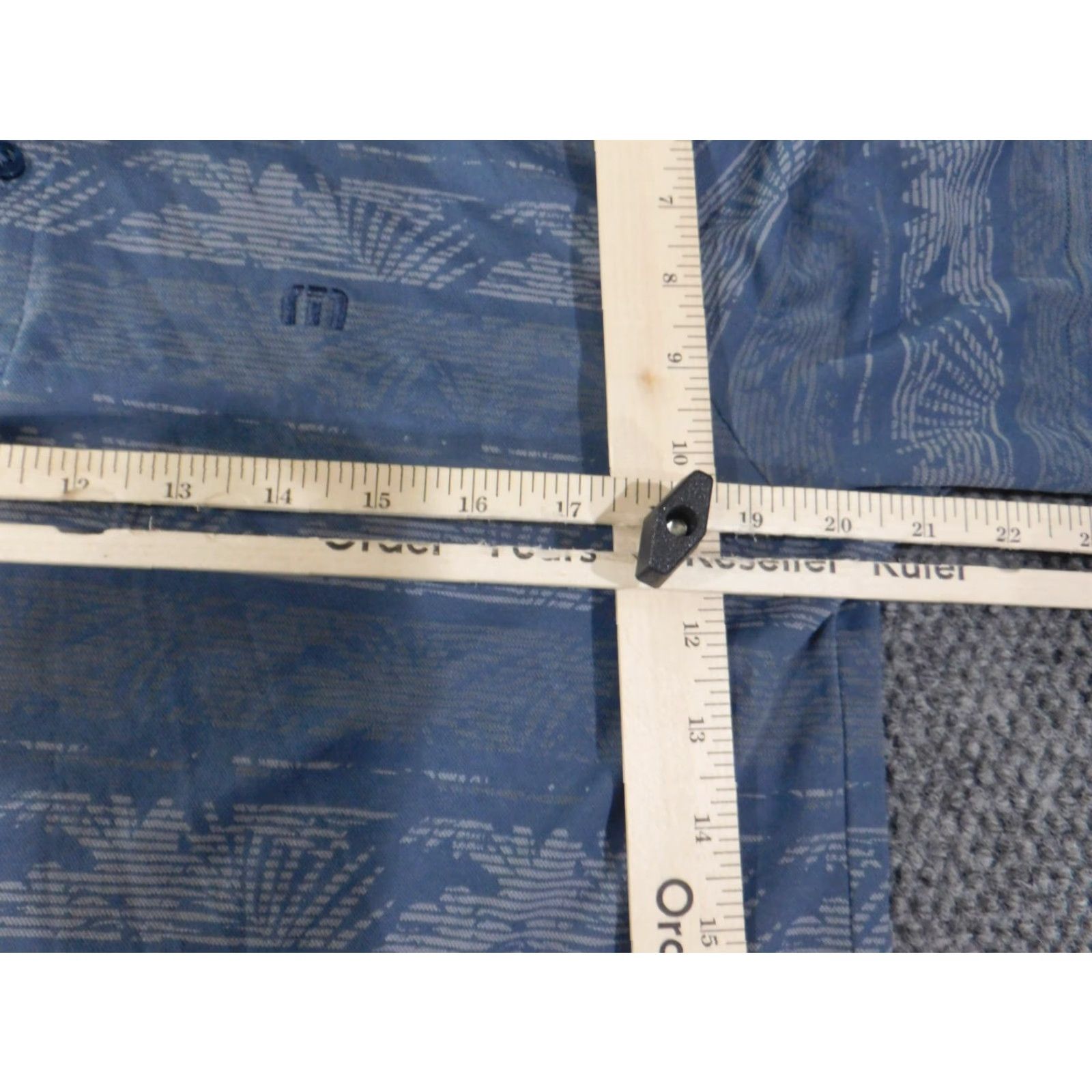 TravisMathew Travis Mathew Polo Men Large Blue Floral Knit Stretch Logo Golf Shirt Short Sleeve Button Collared Rx Vintage No Size US L / EU 52-54 / 3 - 5 Thumbnail