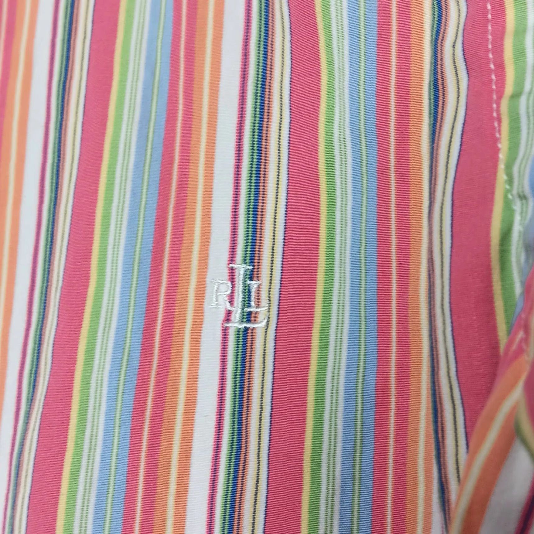 Ralph Lauren Lauren Ralph Lauren Blouse Women S Shirt Pink Striped Long Sleeve Button Up Top Size S / US 4 / IT 40 - 5 Thumbnail