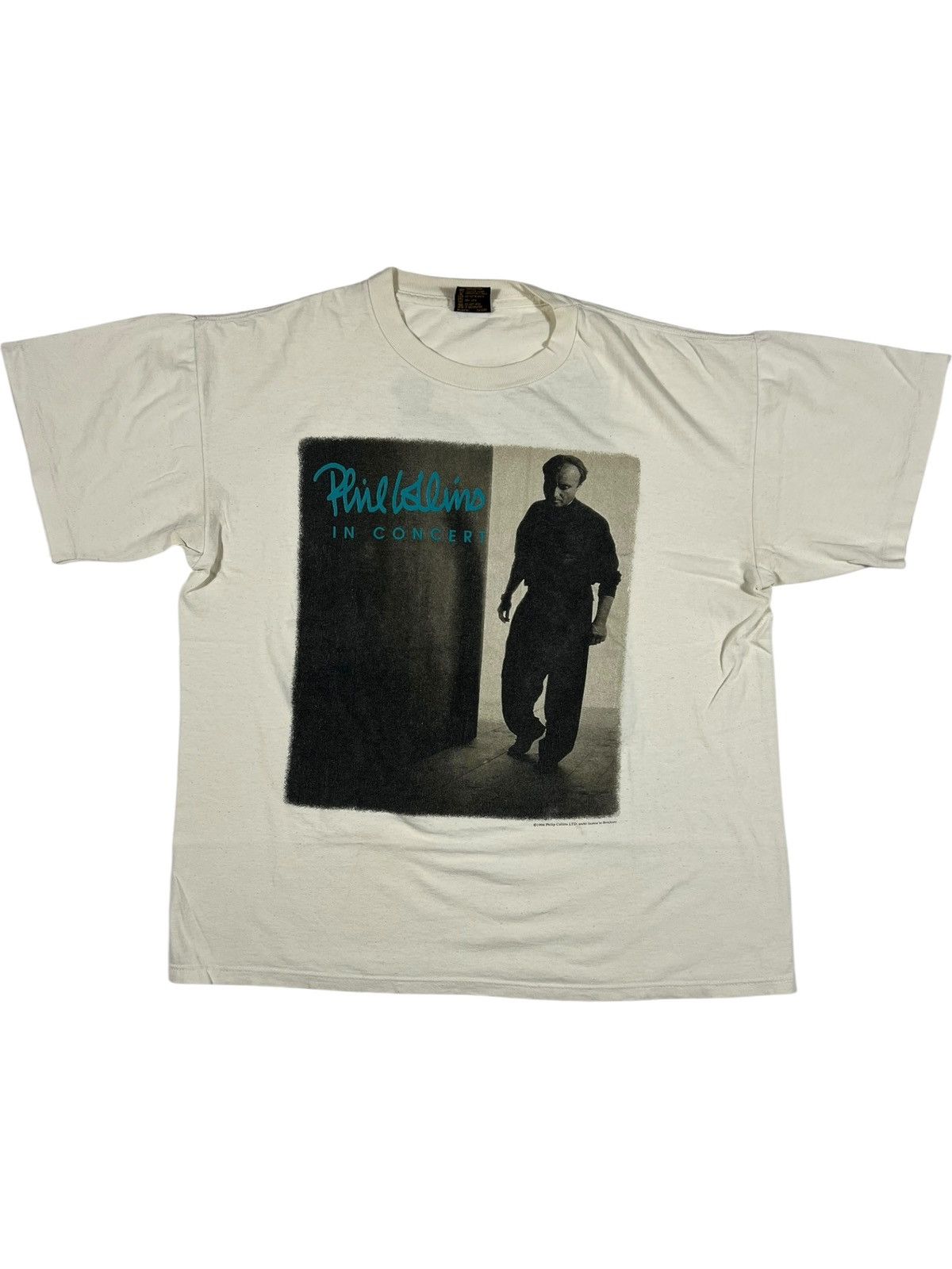 Vintage 90s phil collins - Gem 1990s Vintage Phill Collins Tee BROCKUM