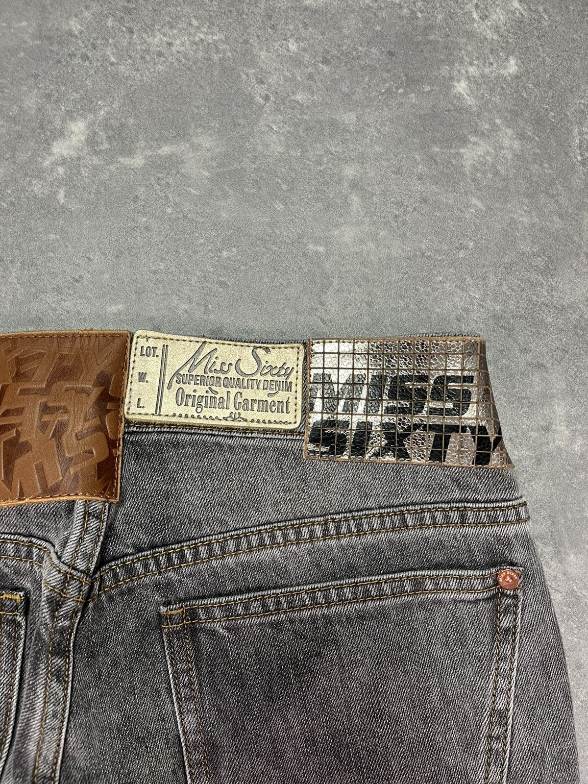 Miss Sixty Miss Sixty Rare Multilogo Patches Flared Bootcut Denim Jeans Size 30" / US 8 / IT 44 - 13 Thumbnail