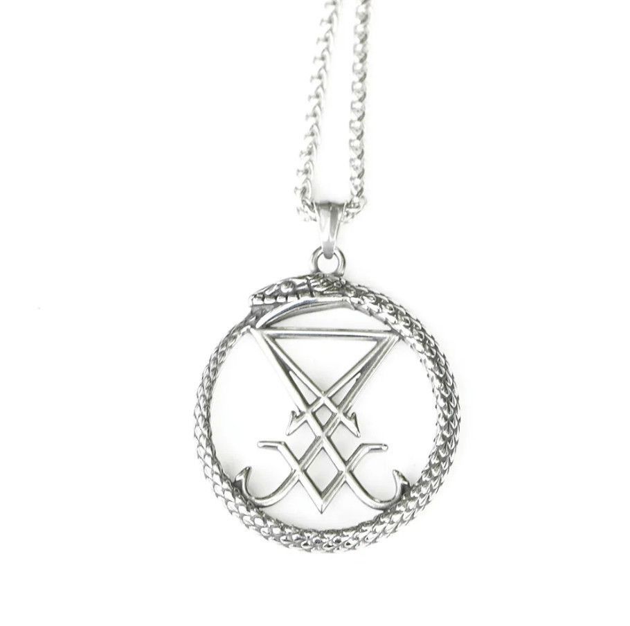 Goth Money × Japanese Brand Lucifer Symbol Steel Pendant + Chain goth satanic punk y2k Size ONE SIZE - 5 Thumbnail
