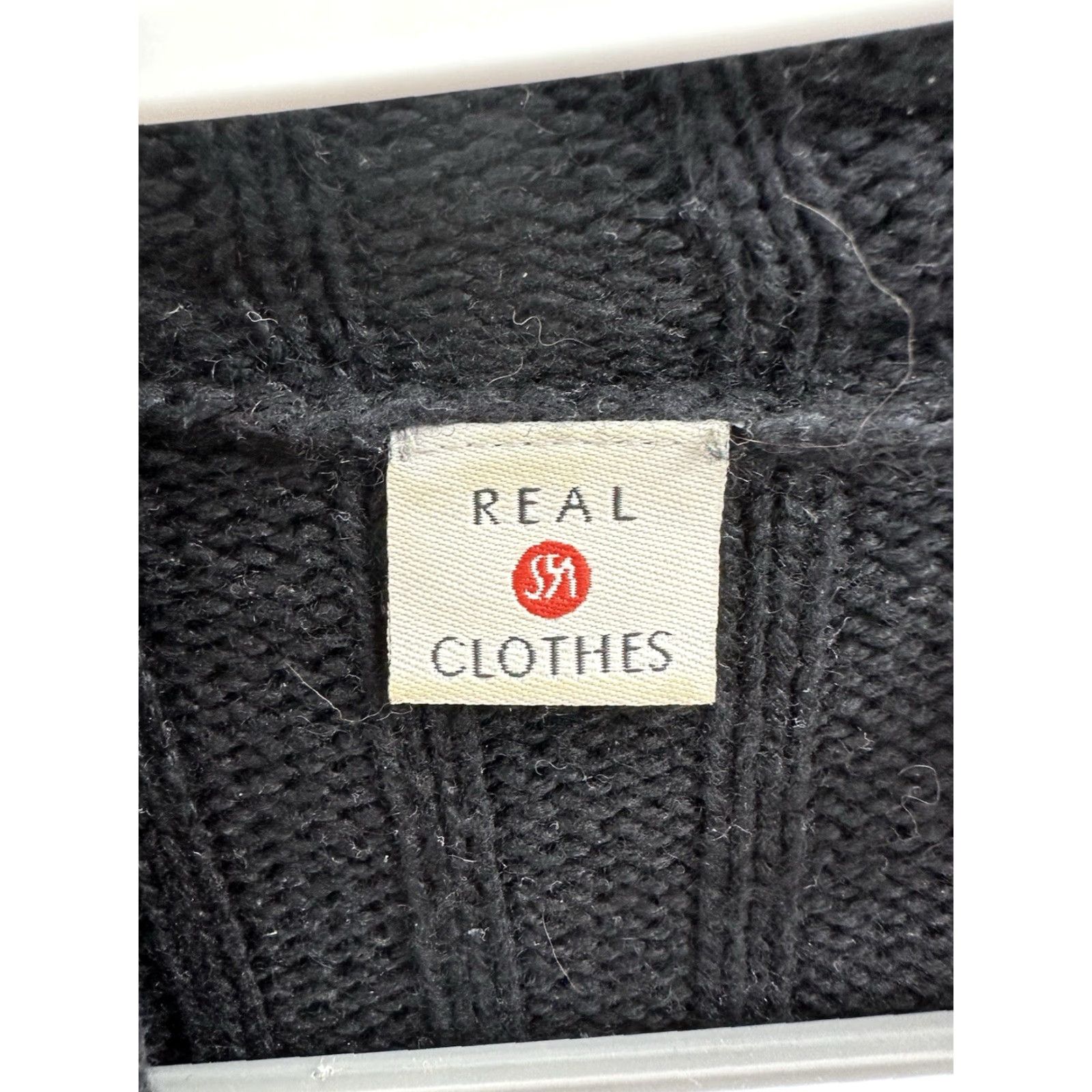 Saks Fifth Avenue VINTAGE Saks Fifth Ave Womens Sweater XL Black Knit Silk Cashmere Real Clothes VTG Pullover Long Sleeve Mock Neck Solid 80s 90s Womens Size XL / US 12-14 / IT 48-50 - 4 Thumbnail
