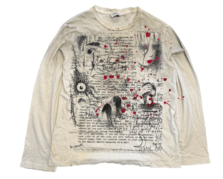 Japanese Brand Vintage Washed Long Sleeves Size US XL / EU 56 / 4 - 1 Thumbnail