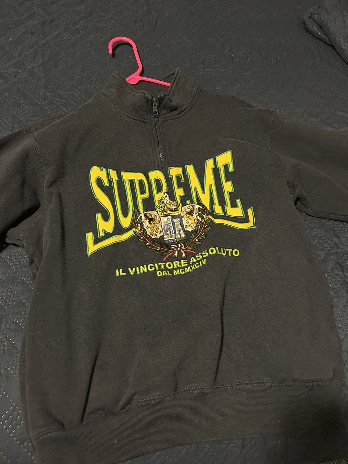 Supreme Supreme FW07 striped crest hoodie | Grailed