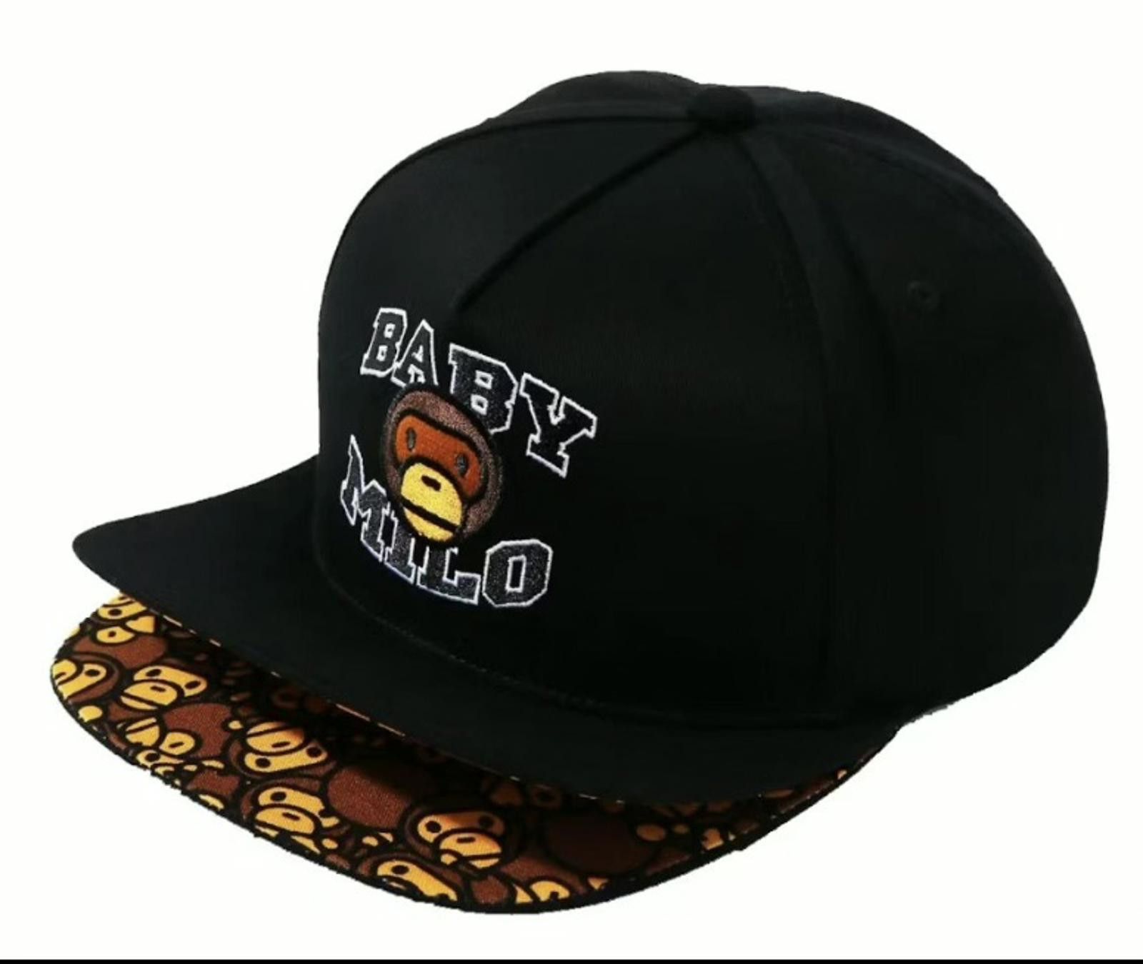 Bape BAPE x Baby Milo Snapback Hat w/ Double Brim Black All-Over Size ONE SIZE - 4 Thumbnail
