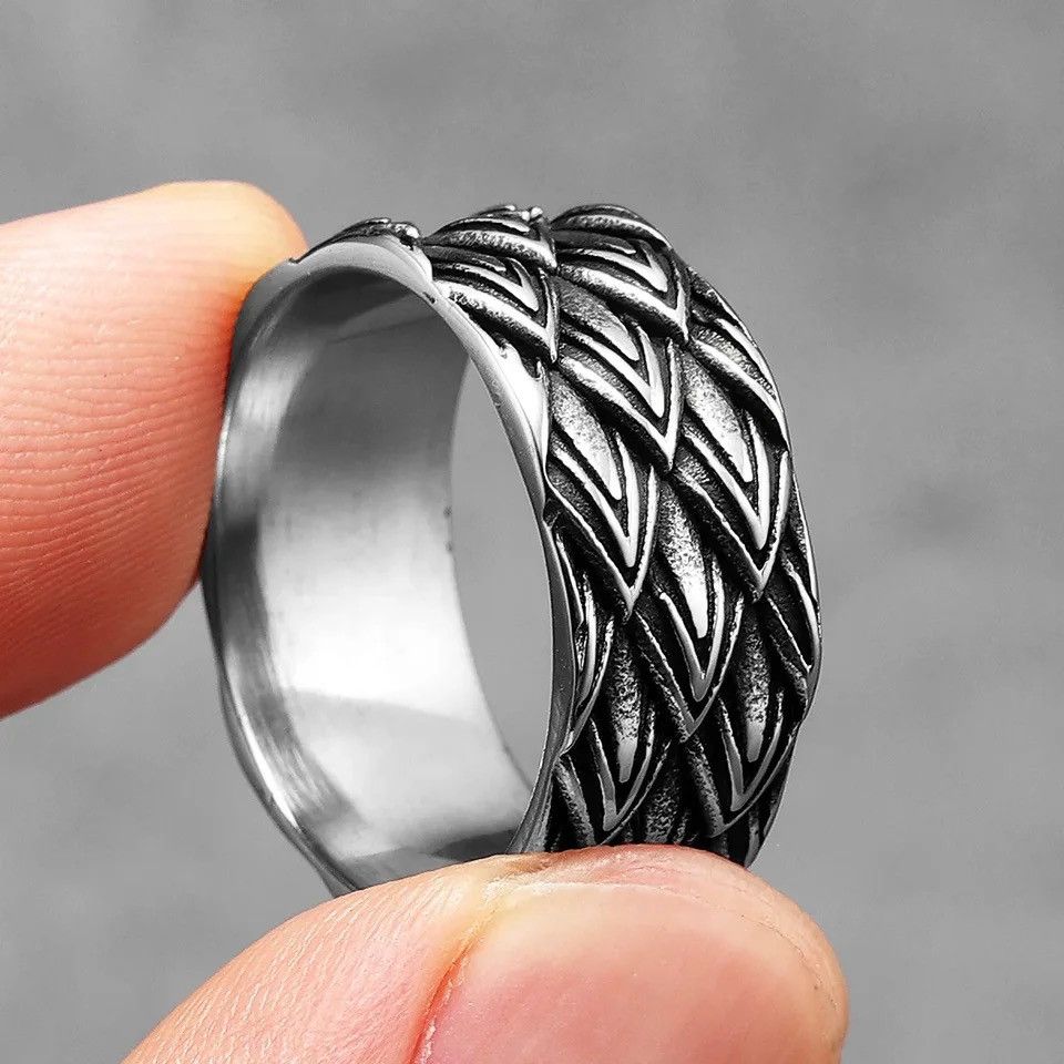 Jewelry × Vintage Unique Eagle Feather Ring Size ONE SIZE - 1 Thumbnail