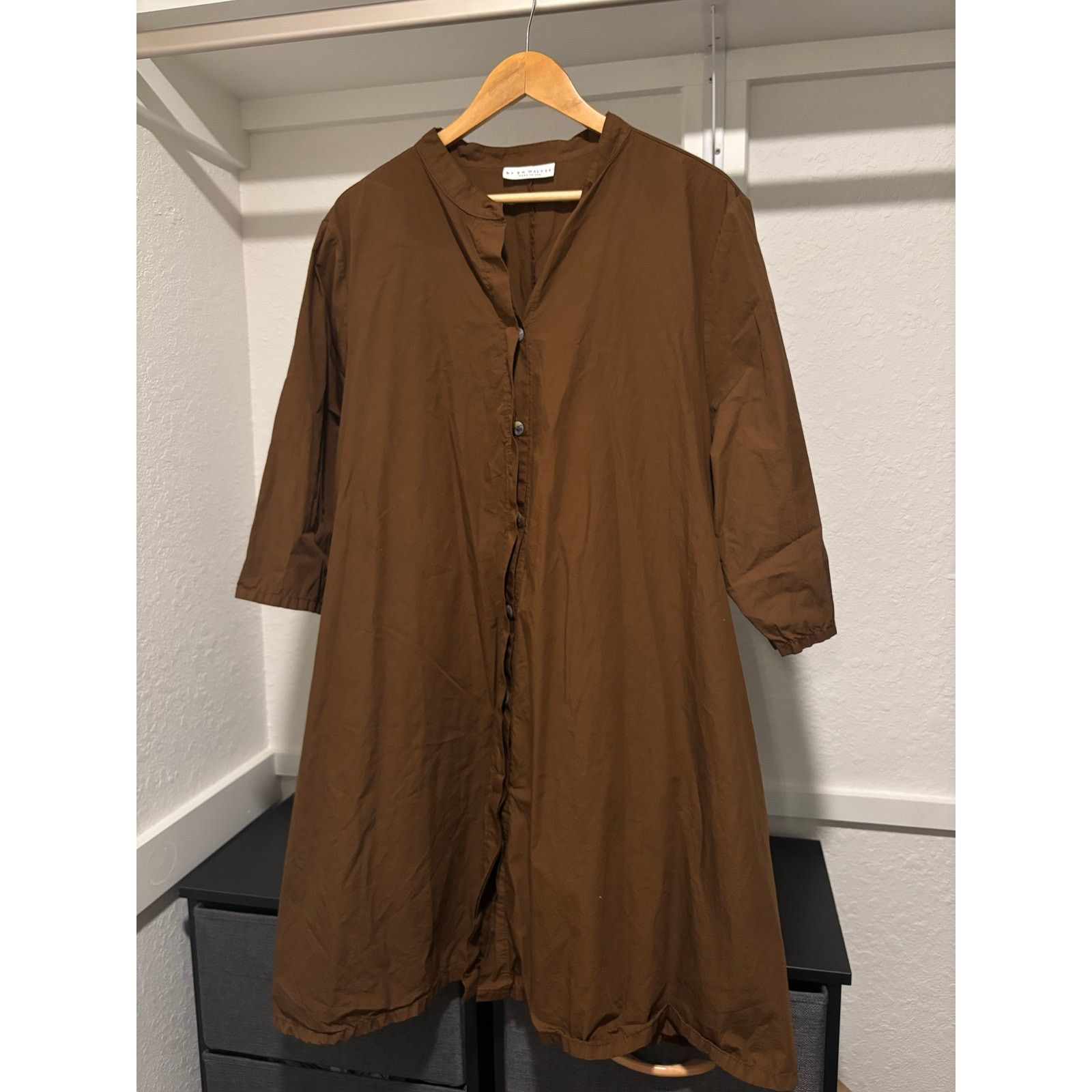 Bryn Walker NWOT Bryn Walker Brown Tunic 100% Organic Cotton Sz 2XL Size XXL / US 16-18 / IT 52-54 - 1 Thumbnail
