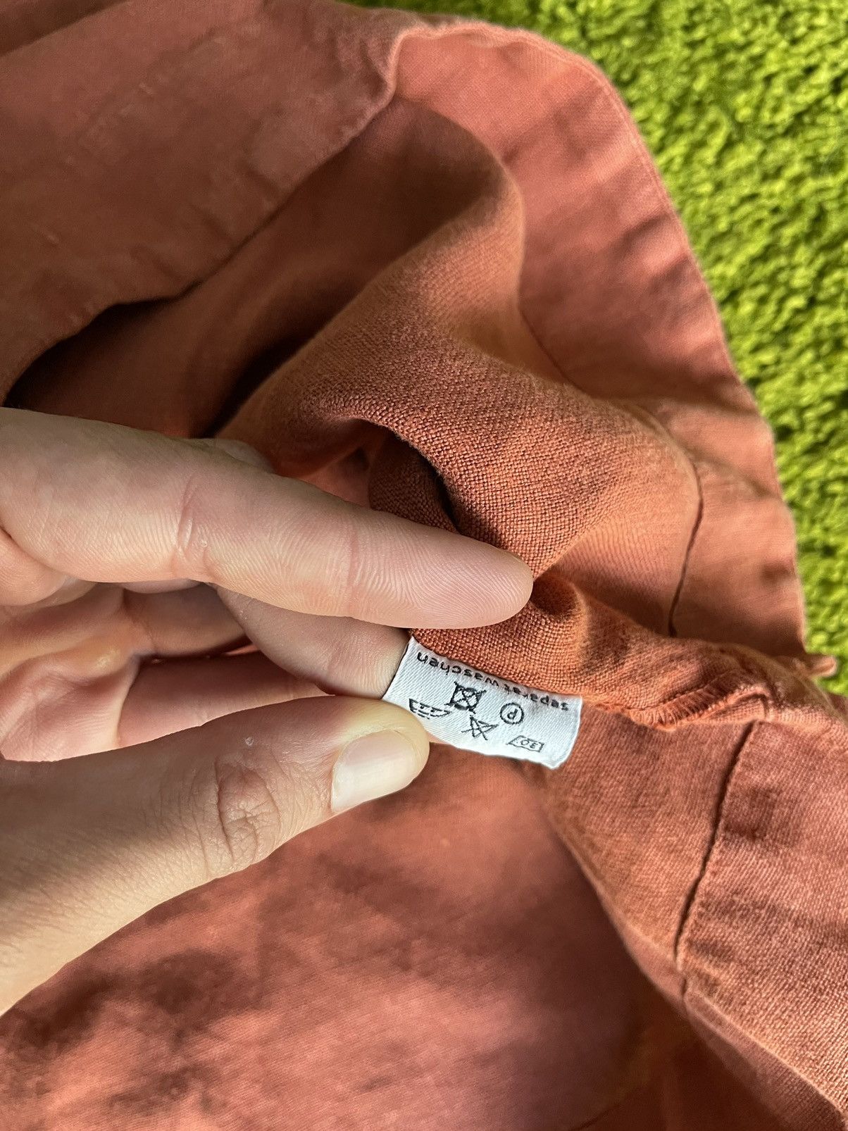 Designer 🍑 Oska 100% linen avant garde peach vest tunic Size M / US 6-8 / IT 42-44 - 5 Thumbnail