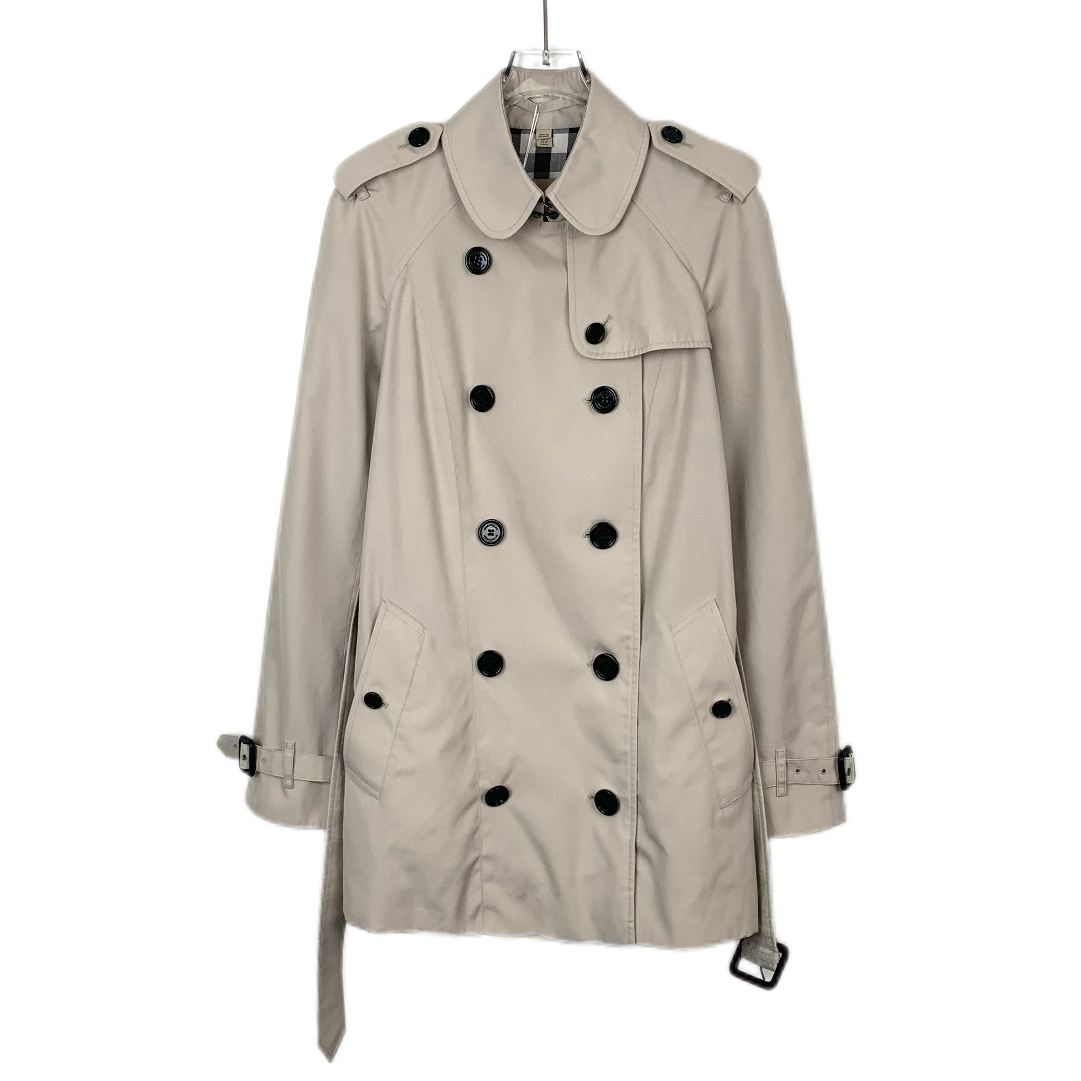 Burberry Burberry Brown Belted Cotton Trench Coat (Size XS) Size XS / US 0-2 / IT 36-38 - 1 Thumbnail