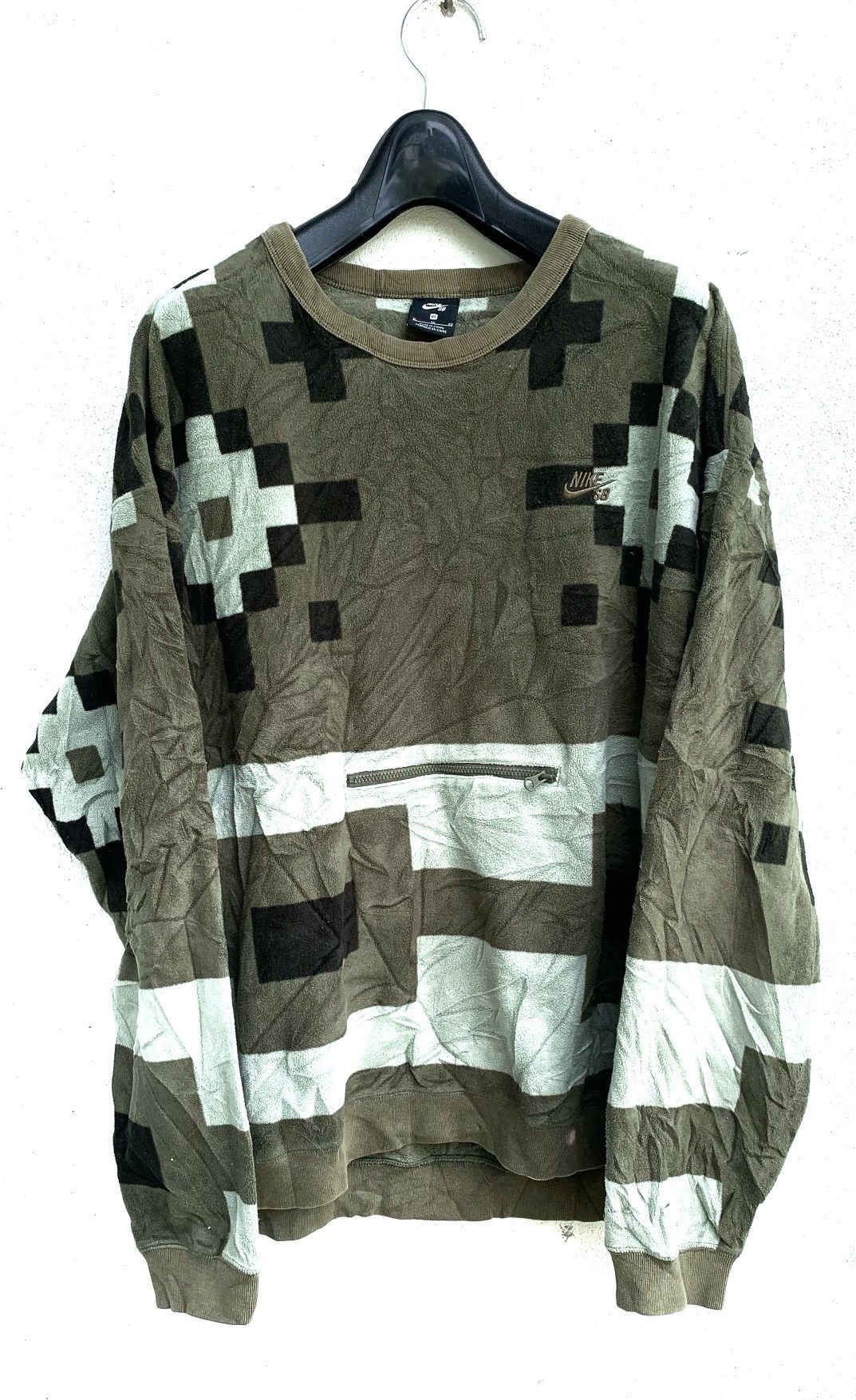 Nike SB Vintage NIKE SB Fleece Sweatshirt with single pocket Size US XL / EU 56 / 4 - 2 Thumbnail