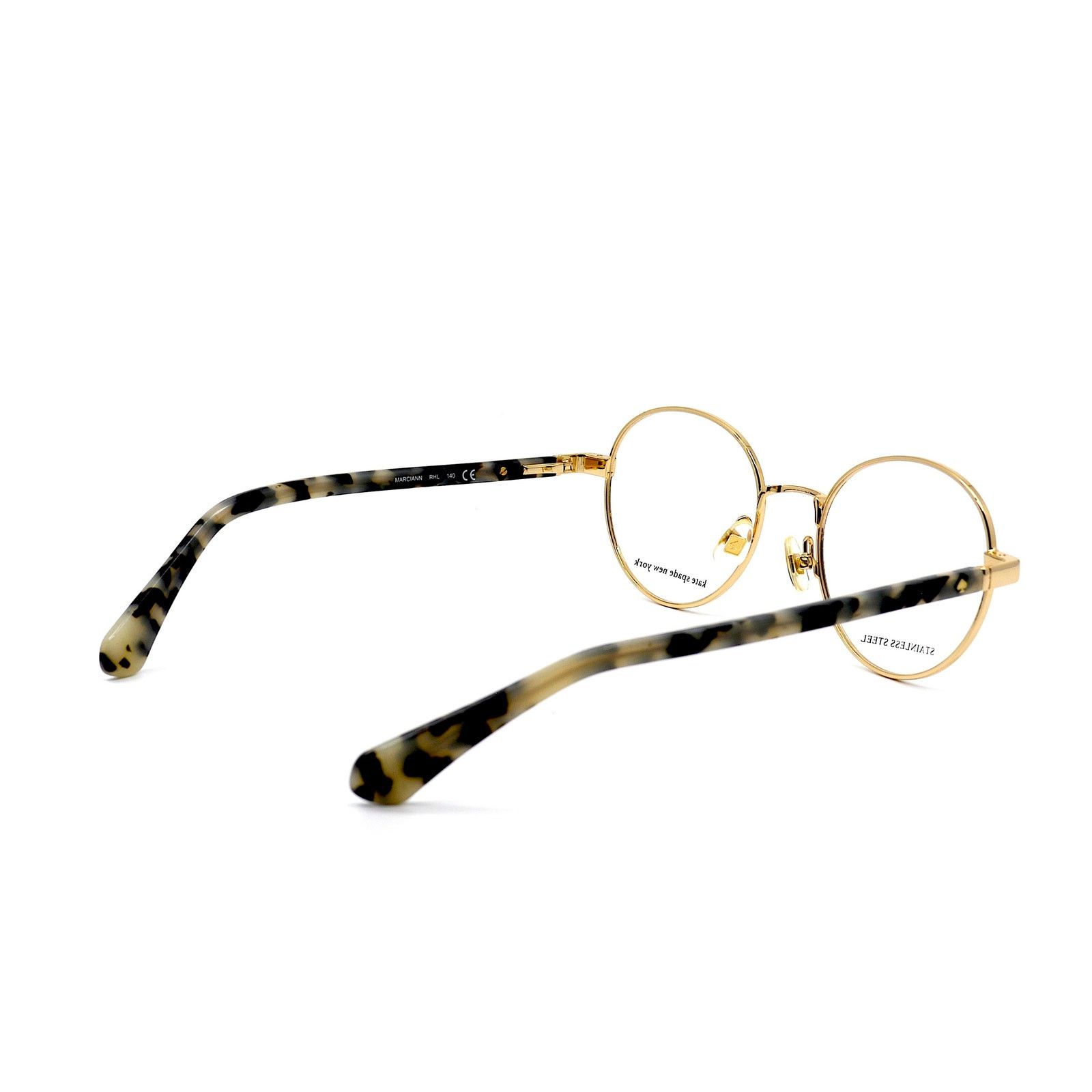 Kate Spade NEW KATE SPADE MARCIANN RHL BROWN GOLD EYEGLASSES FRAME Size ONE SIZE - 5 Thumbnail