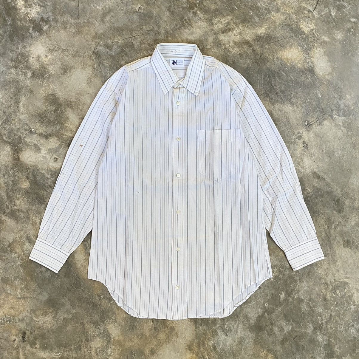 Issey Miyake Vintage Issey Miyake Vertical Stripe Long Sleeve Shirt Size US M / EU 48-50 / 2 - 1 Thumbnail