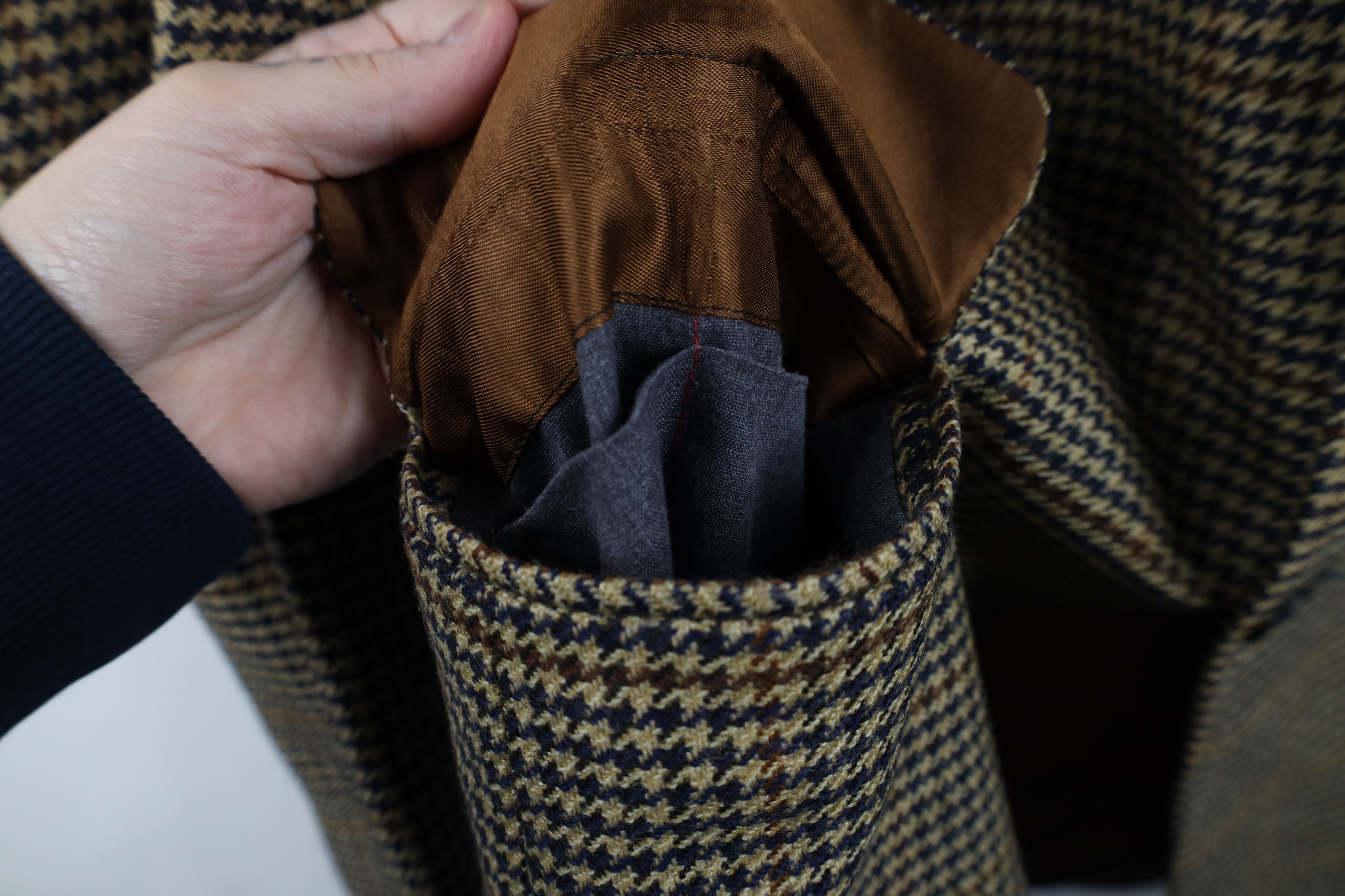 Lands' End × Vintage Vintage 90s Lands End Houndstooth Suit Coat Blazer Jacket Size US L / EU 52-54 / 3 - 6 Thumbnail