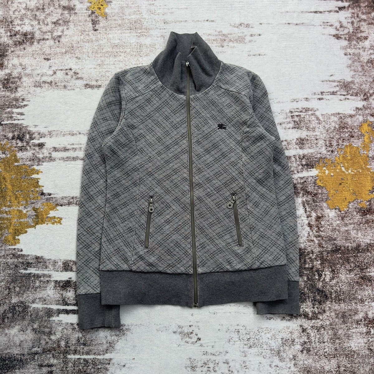 Burberry BURBERRY LONDON BLUE LABEL NOVACHECK ZIPPER SWEATER Size US XXS / EU 40 - 2 Thumbnail