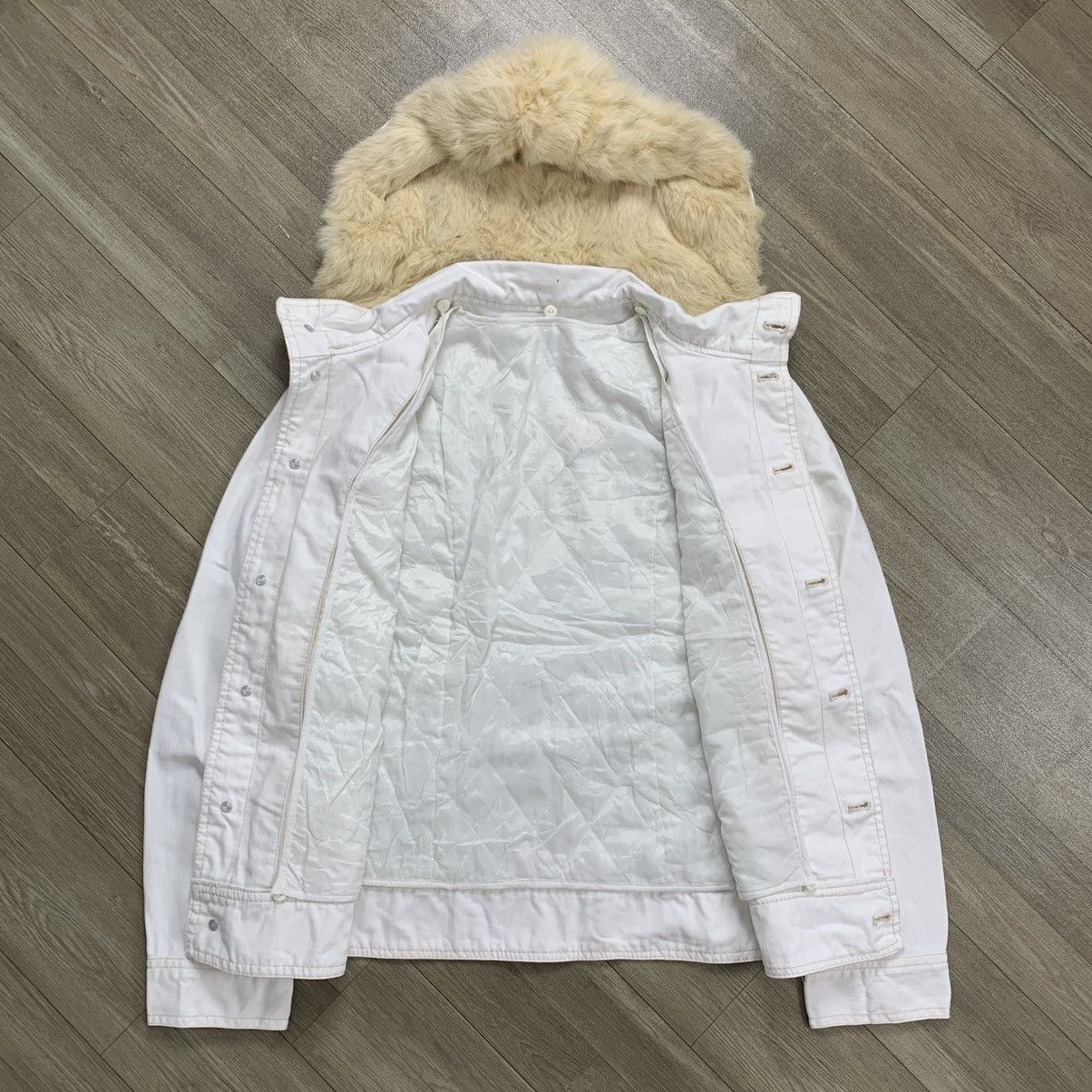 Japanese Brand Enrico Coveri Bandiera Trucker Fur Jeans Jacket Size US L / EU 52-54 / 3 - 4 Thumbnail