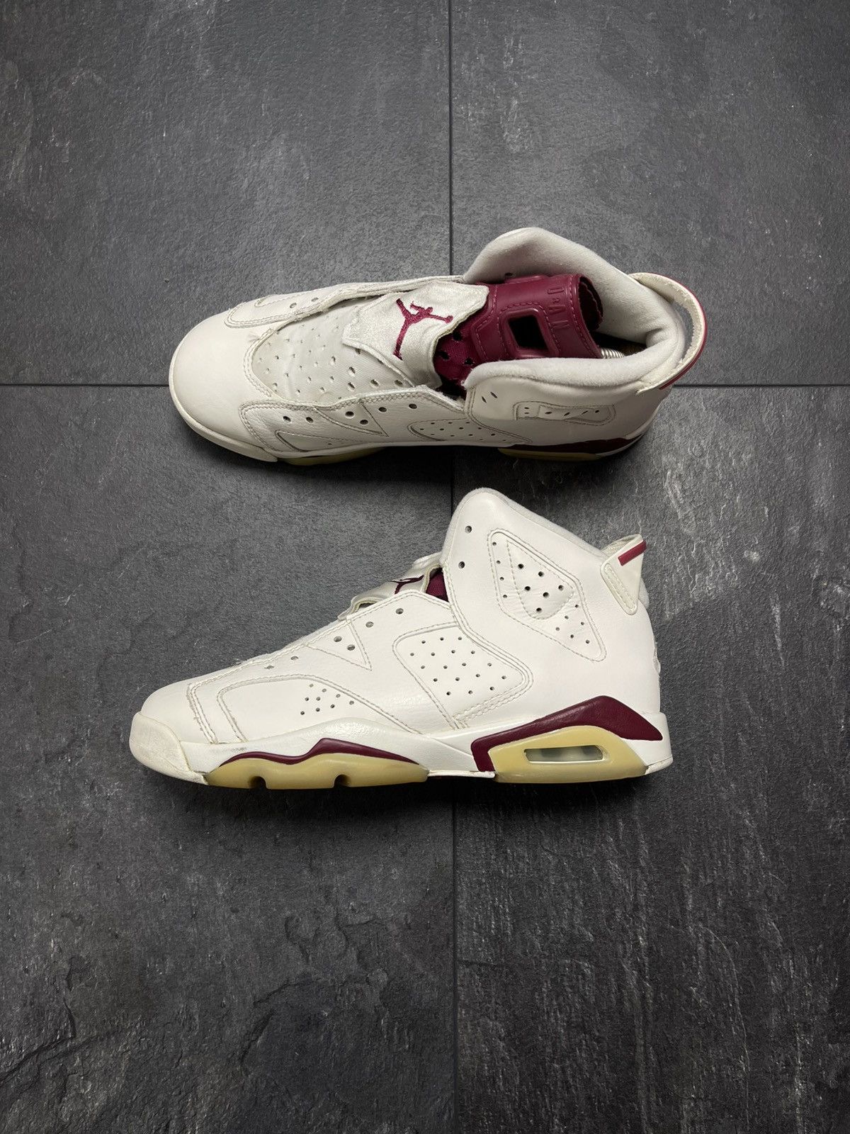 Jordan Brand × Streetwear × Vintage Vintage Nike Air Jordan 6 Retro Maroon Size US 5.5 / EU 38 - 7 Thumbnail