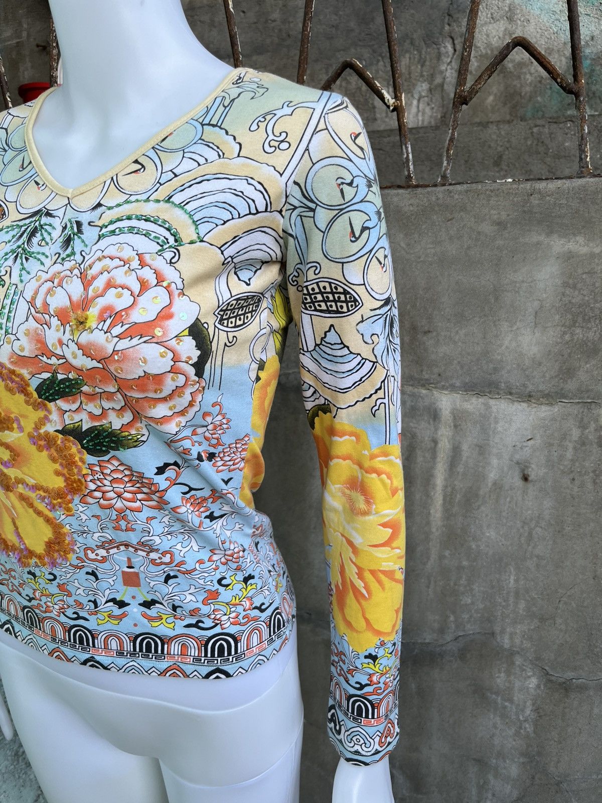 Kenzo Sequin Tattoo Top Size M / US 6-8 / IT 42-44 - 3 Thumbnail