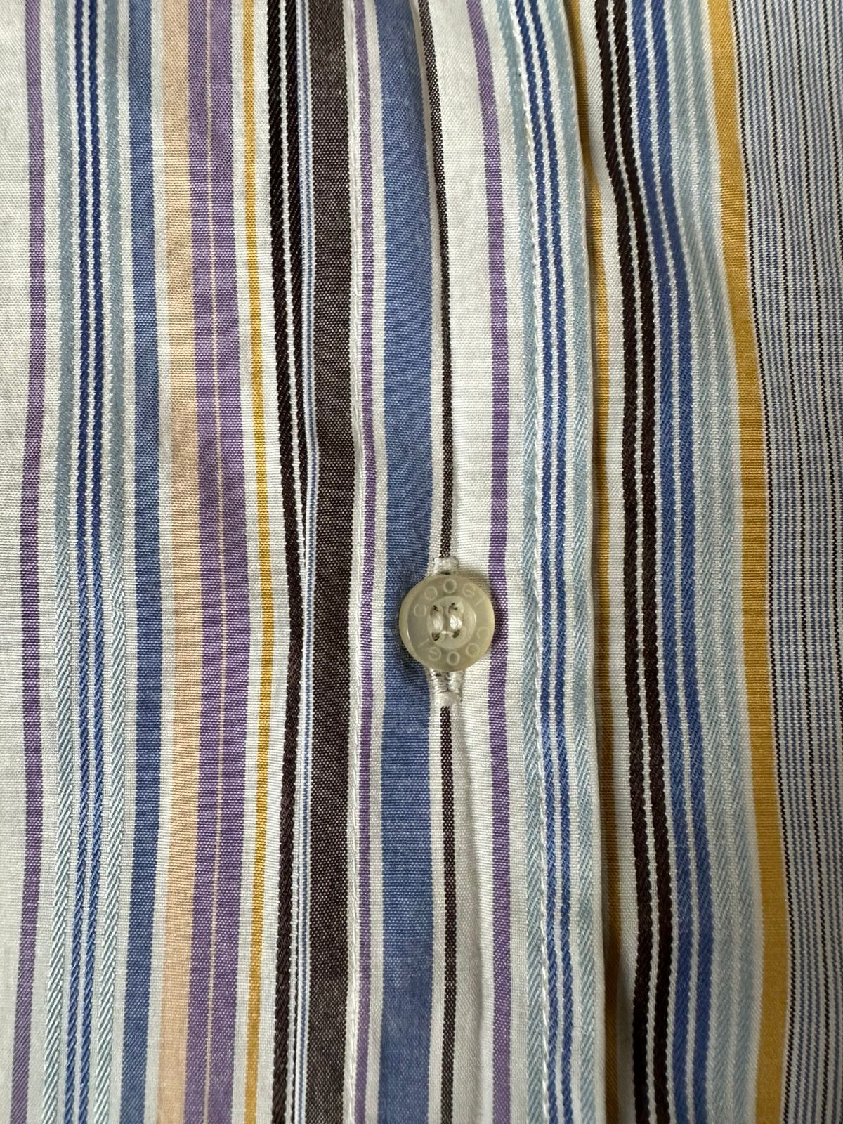 Coogi Coogi formal stripe multicolor shirt short sleeve Size US XXL / EU 58 / 5 - 5 Thumbnail