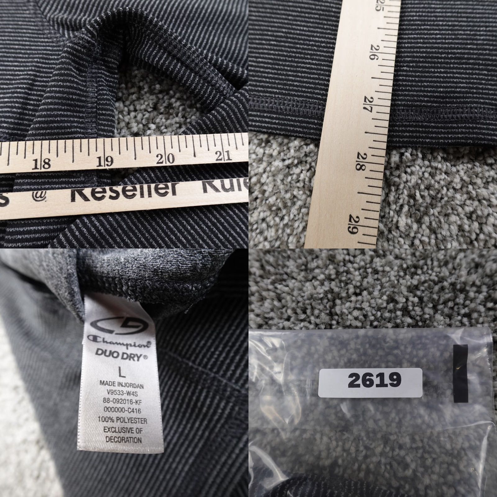Champion Champion Sweatshirt Womens L Black Duodry Pullover Zip 1/4 Zip Casual Athletic Size L / US 10 / IT 46 - 8 Thumbnail