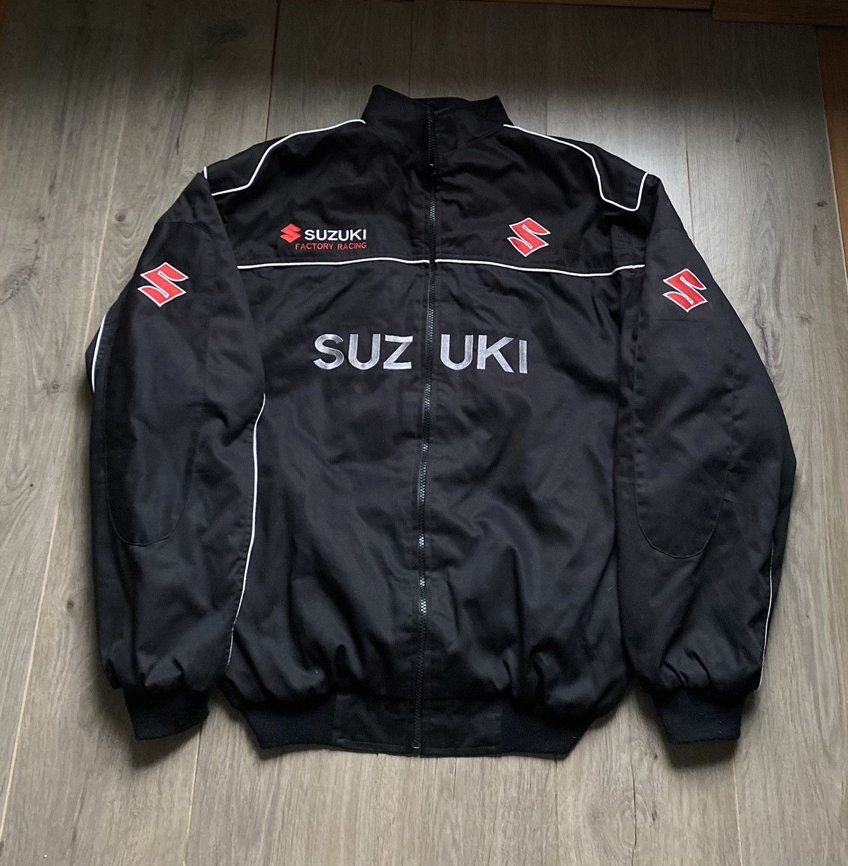 Other wA Vintage RALLI ART SUZUKI SPLIT FIRE PURPLE BOMBER JACKET Size US L / EU 52-54 / 3 - 2 Thumbnail