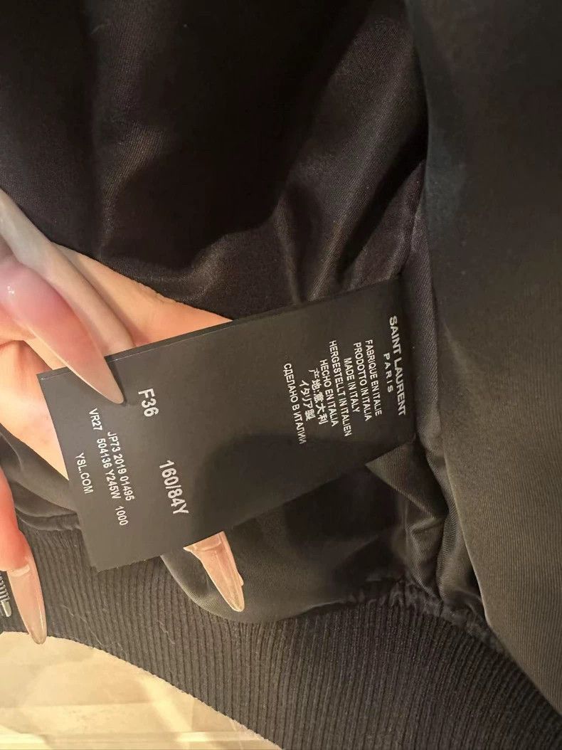 Saint Laurent Paris Saint Laurent Paris Black Long Sleeve Zip Jacket for Women Size US S / EU 44-46 / 1 - 2 Thumbnail