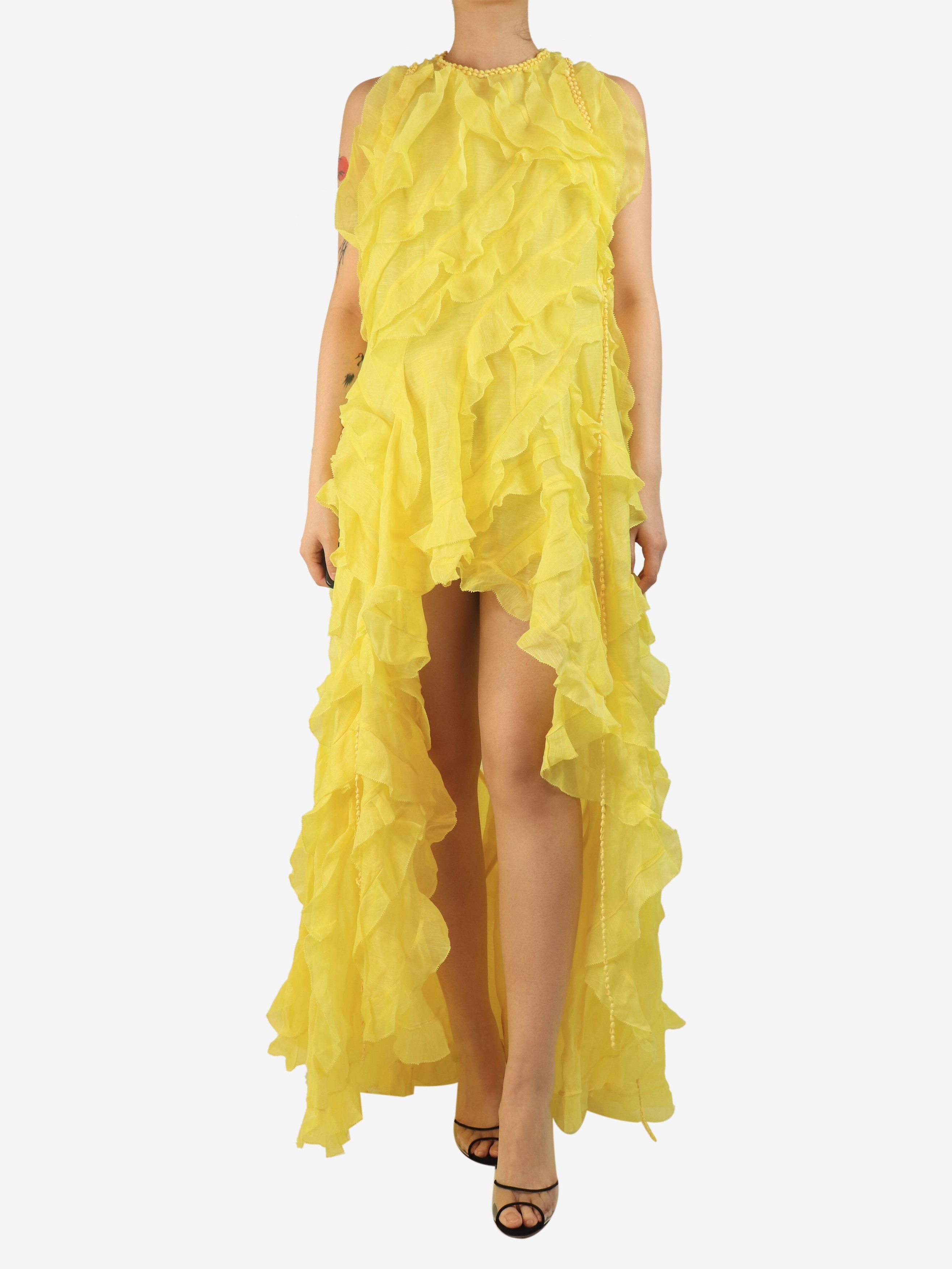 Other Lemon Wonderland ruffle gown - UK 16 Size XL / US 12-14 / IT 48-50 - 1 Thumbnail