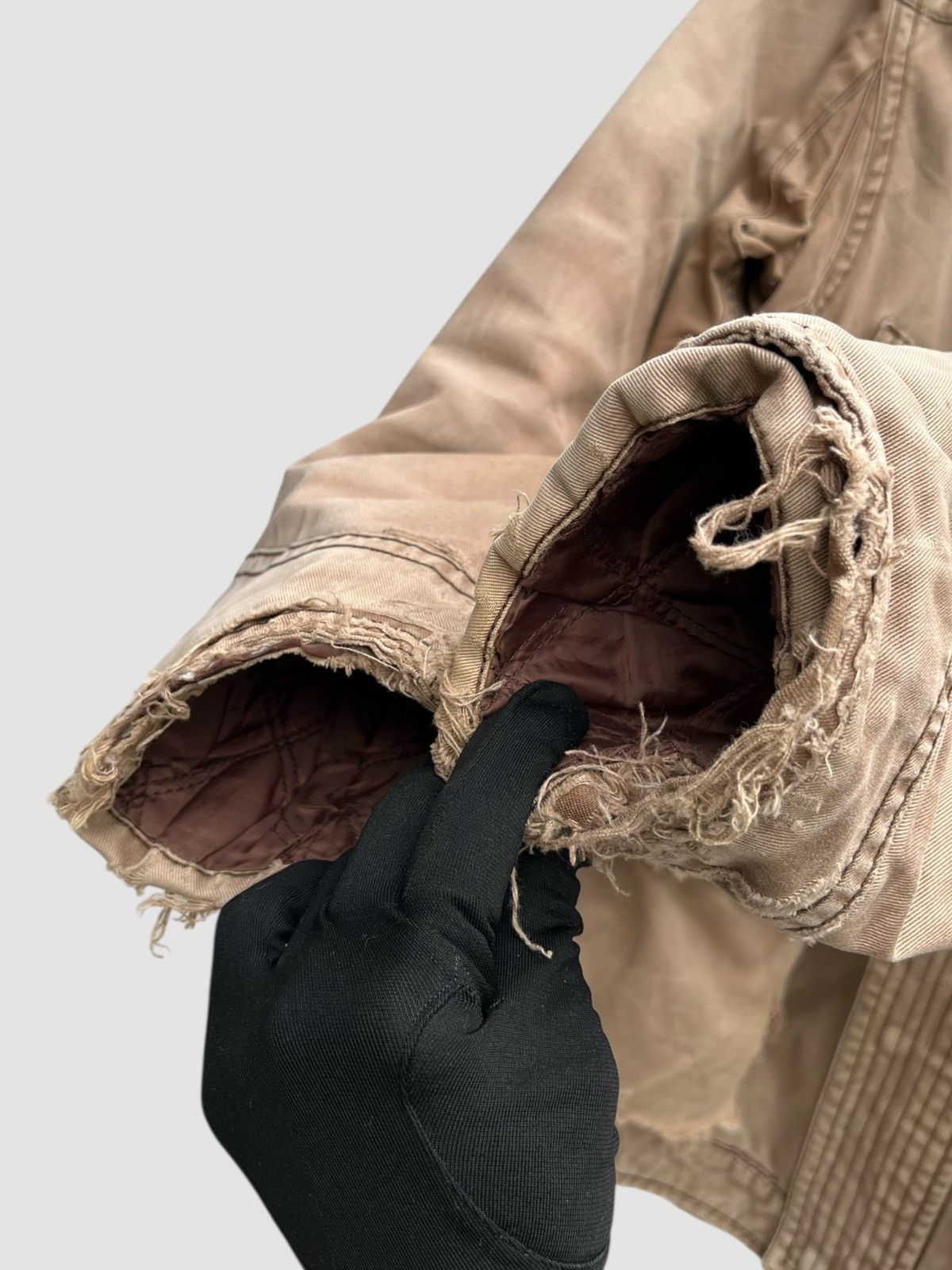 Levi's Distressed Levi’s Mod/Military Fur Lining Hooded Jacket Size US L / EU 52-54 / 3 - 16 Thumbnail