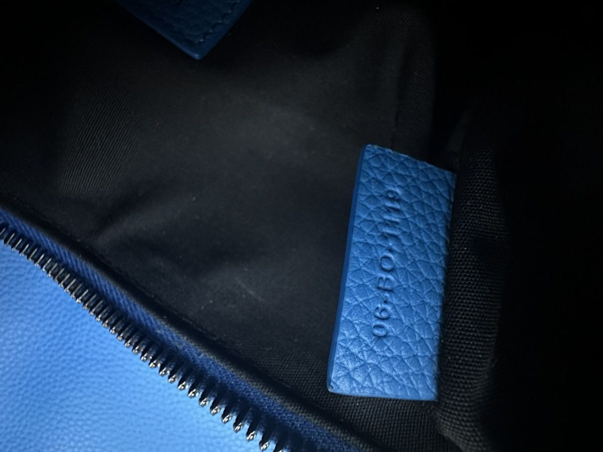 Dior Dior Blue Grained Leather Saddle Bag Size ONE SIZE - 9 Thumbnail