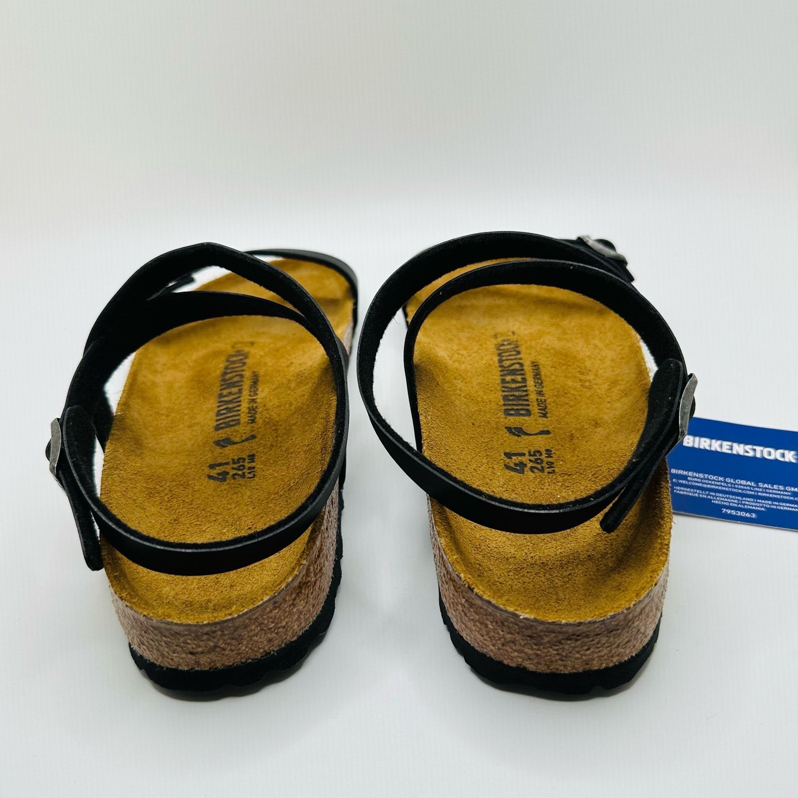 Birkenstock Birkenstock Black Strappy Women's Sandals - US 10-10.5 | 41 Size US 10.5 / IT 40.5 - 4 Thumbnail