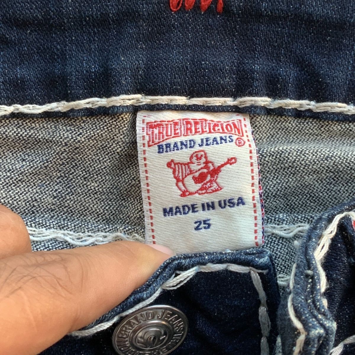 True Religion RARE Y2K TRUE RELIGION BILLY SUPER T STRETCH JEANS Size 25" / US 0 / IT 36 - 7 Thumbnail
