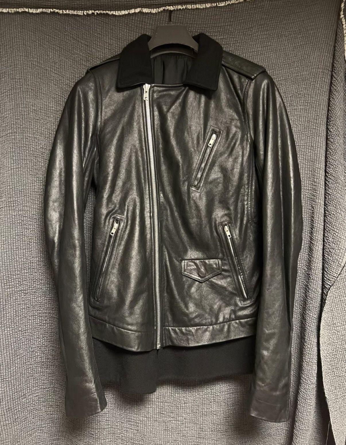 Rick Owens Rick Owens 14FW Mainline Shearling Biker Jacket Size US L / EU 52-54 / 3 - 2 Thumbnail