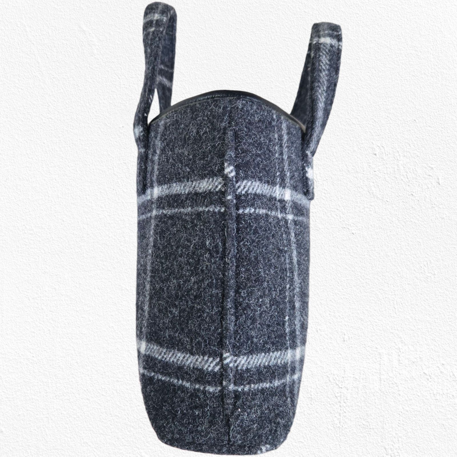 Pendleton Pendleton Black Wool Plaid Mini Tote Structured Handbag Size ONE SIZE - 6 Thumbnail