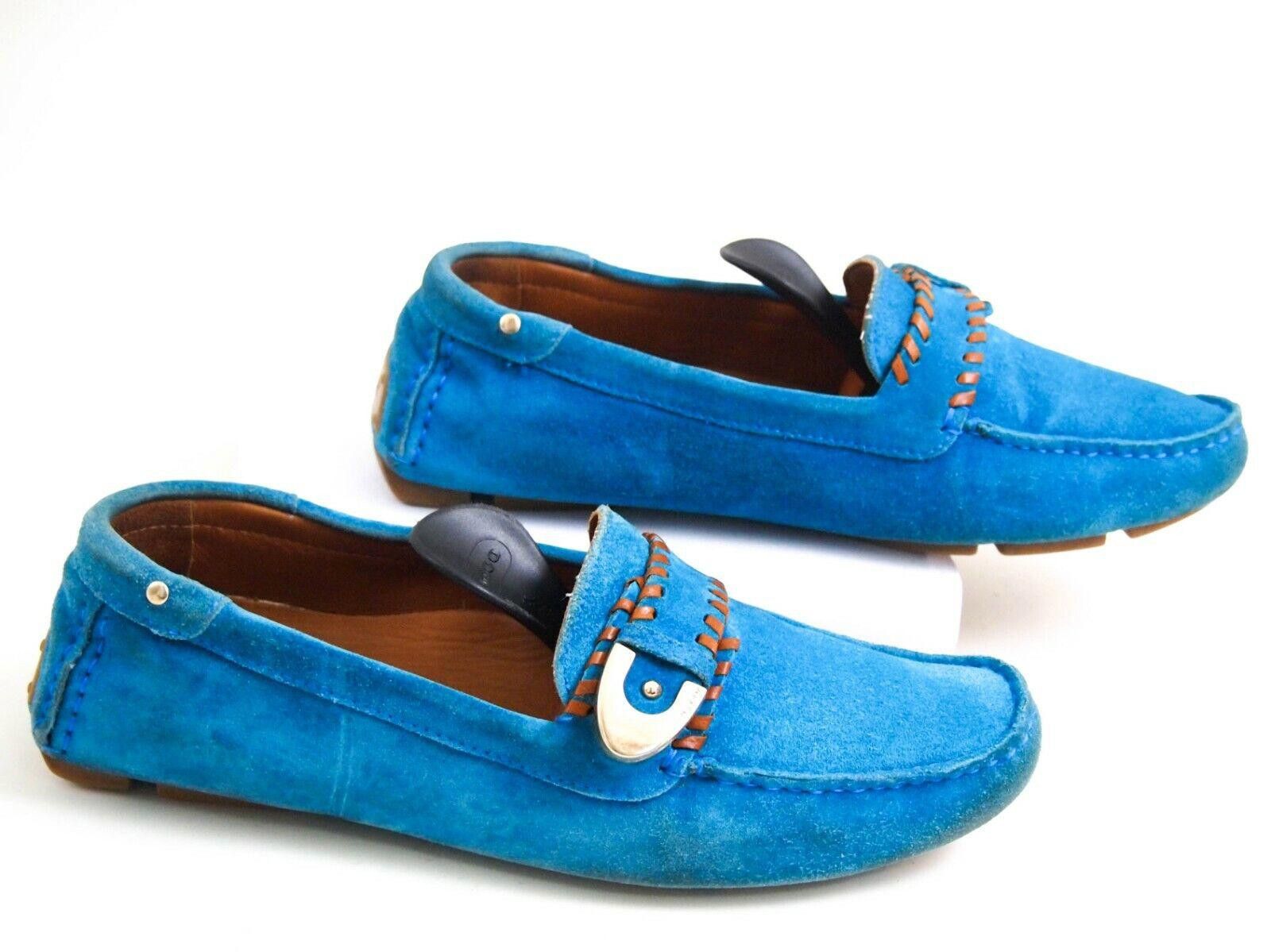 Bally Bally Landolfa Loafers Blue Suede Womens EU 36.5 US 6 Size US 6 / IT 36 - 2 Thumbnail