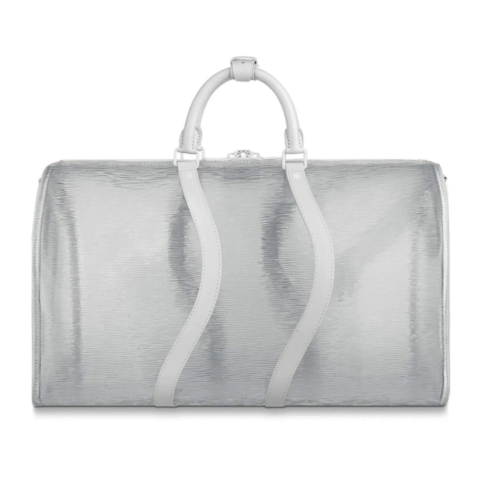 Louis Vuitton Louis Vuitton Clear Epi White Duffle Weekend Travel Bag Size ONE SIZE - 7 Thumbnail