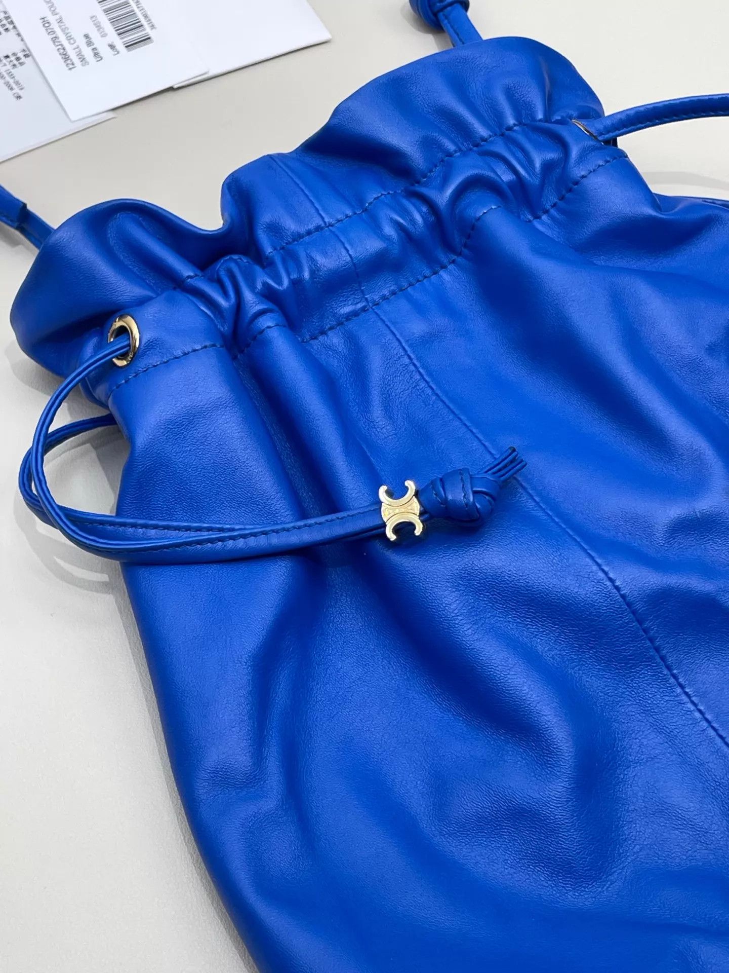 Celine Celine Crystal Pouch Drawstring Pouch Blue New Dust Bag Size ONE SIZE - 9 Thumbnail