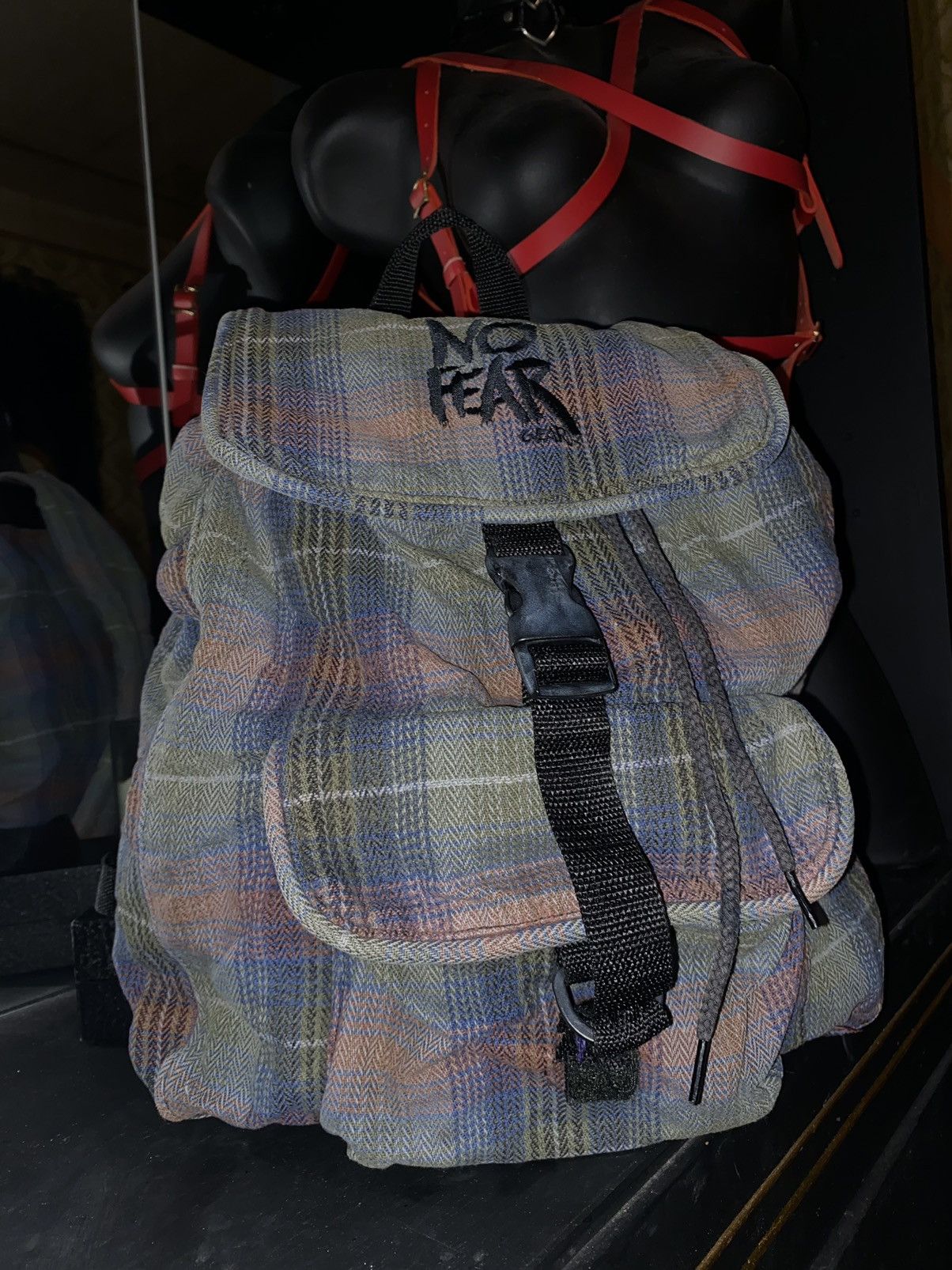 No Fear Vintage No Fear Backpack Streetwear Urban Style y2k Bag Size ONE SIZE - 2 Thumbnail