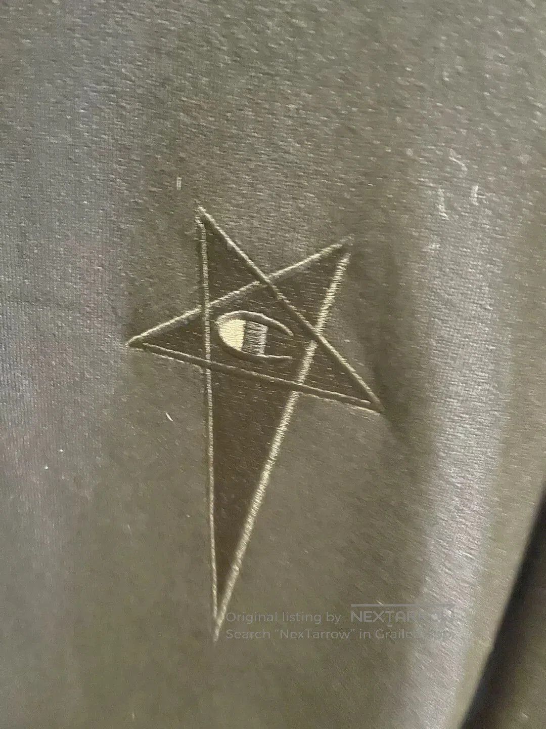 Rick Owens Rick Owens X Champion Embroidered Pullover Sweatshirt. Size US M / EU 48-50 / 2 - 2 Thumbnail