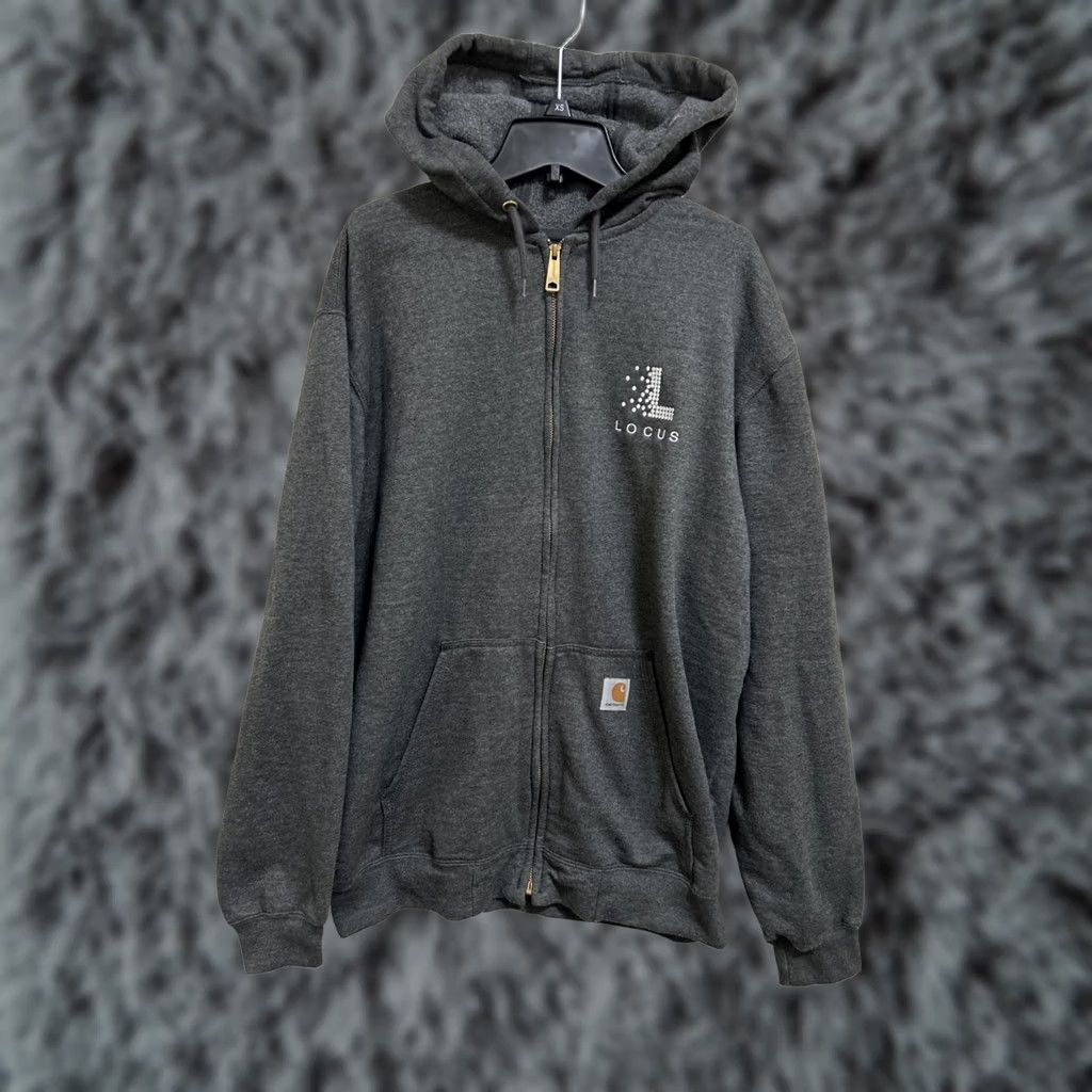 Carhartt Carhartt Hoodie Mens L Gray Original Fit Full Zip Sweatshirt K122 026 Size US L / EU 52-54 / 3 - 1 Thumbnail